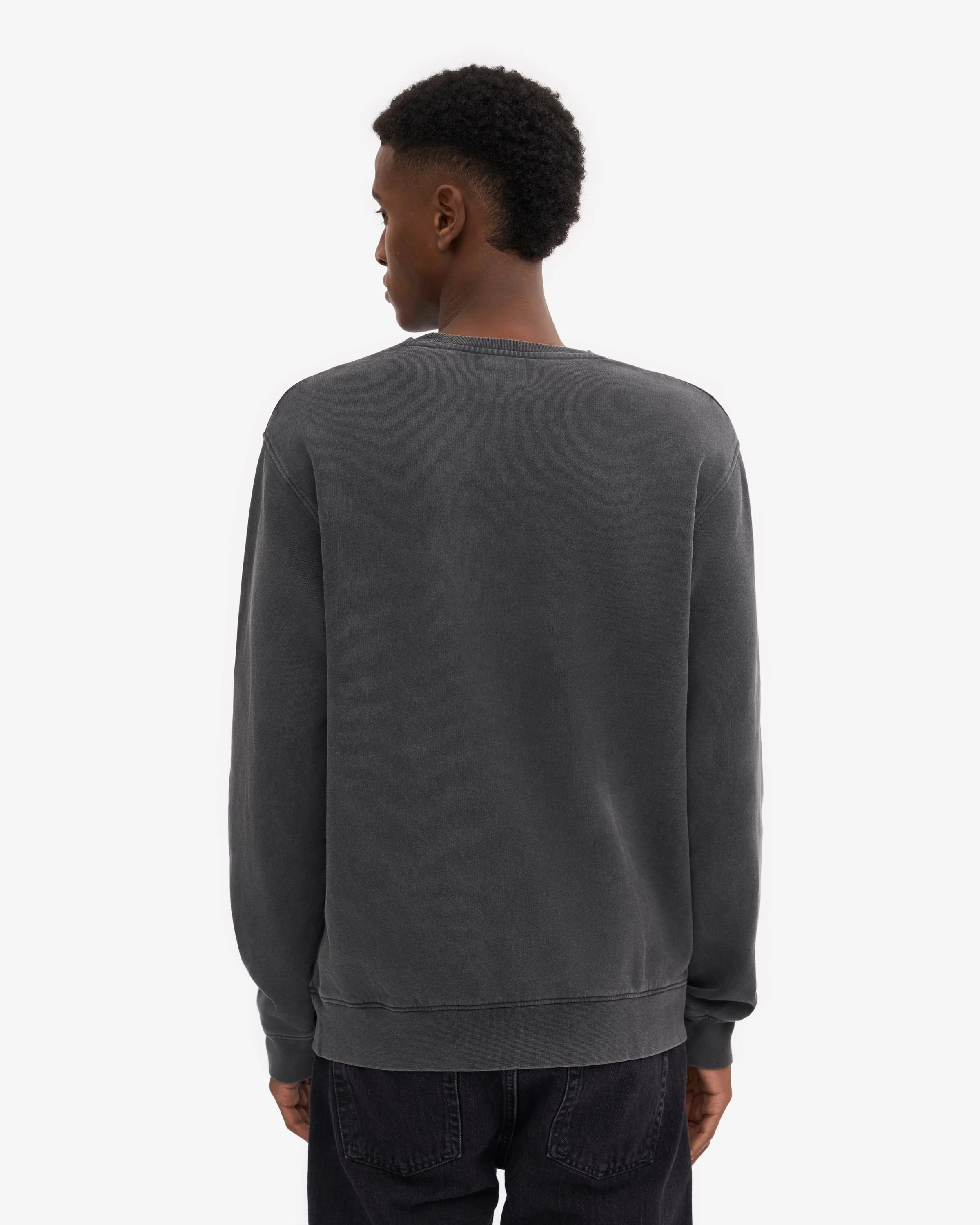 Colorful Standard Mens Classic Organic Crew Neck Sweatshirt - Faded Black - Image 3