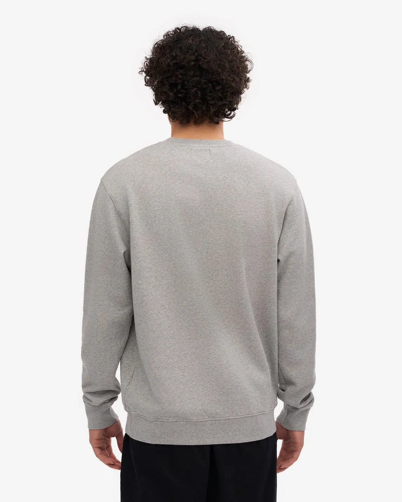 Colorful Standard Mens Classic Organic Crew Neck Sweatshirt - Heather Grey - Image 4