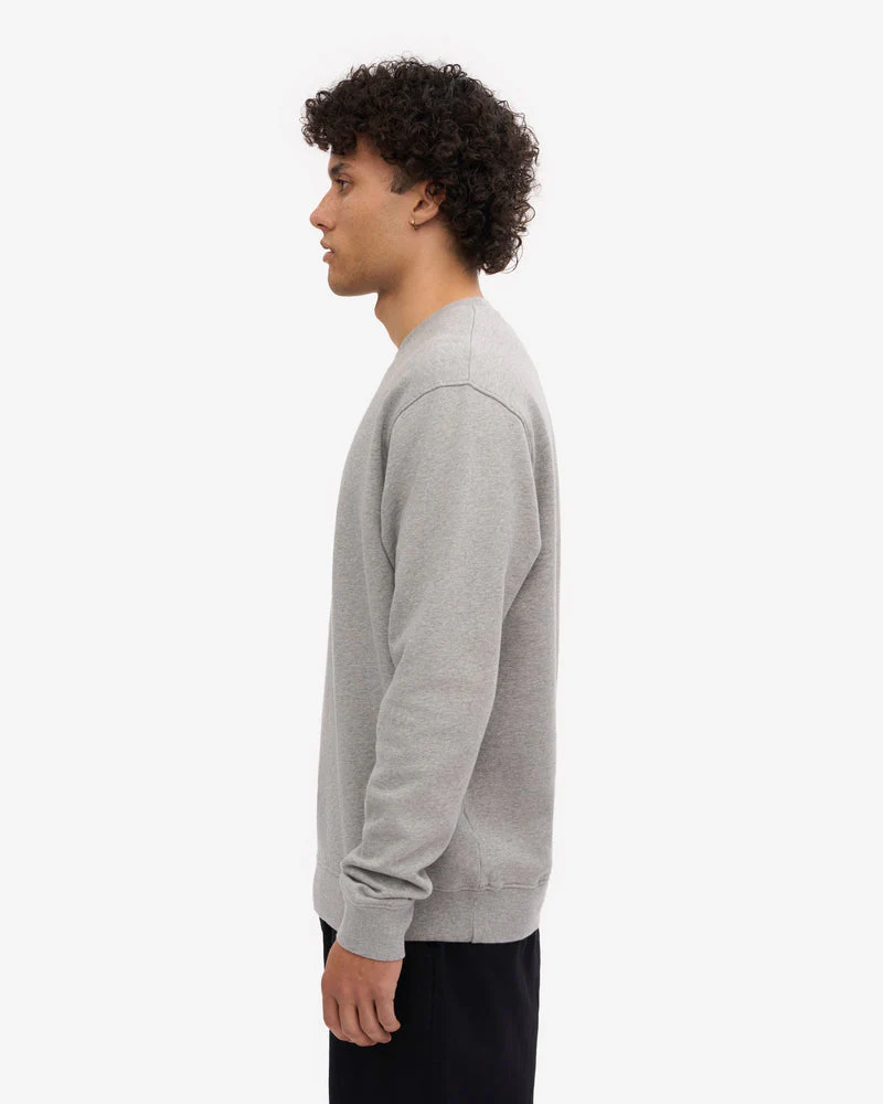 Colorful Standard Mens Classic Organic Crew Neck Sweatshirt - Heather Grey - Image 5