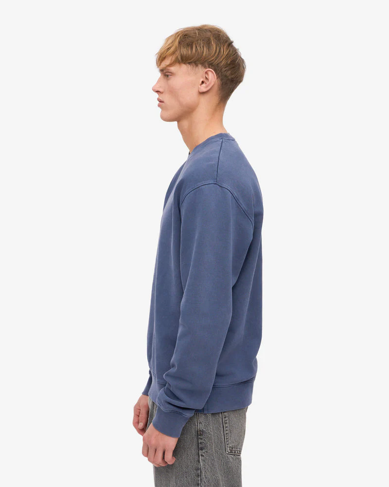 Colorful Standard Mens Classic Organic Crew Neck Sweatshirt - Neptune Blue - Image 5