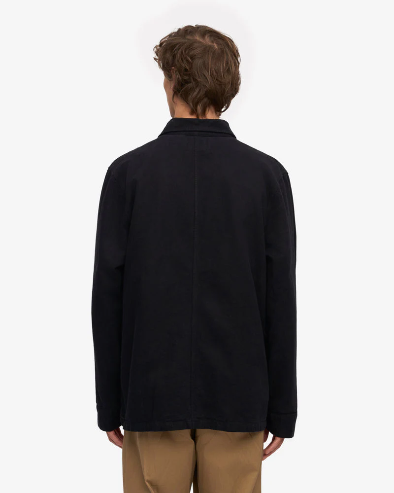 Colorful Standard Mens Organic Workwear Jacket - Deep Black - Image 4