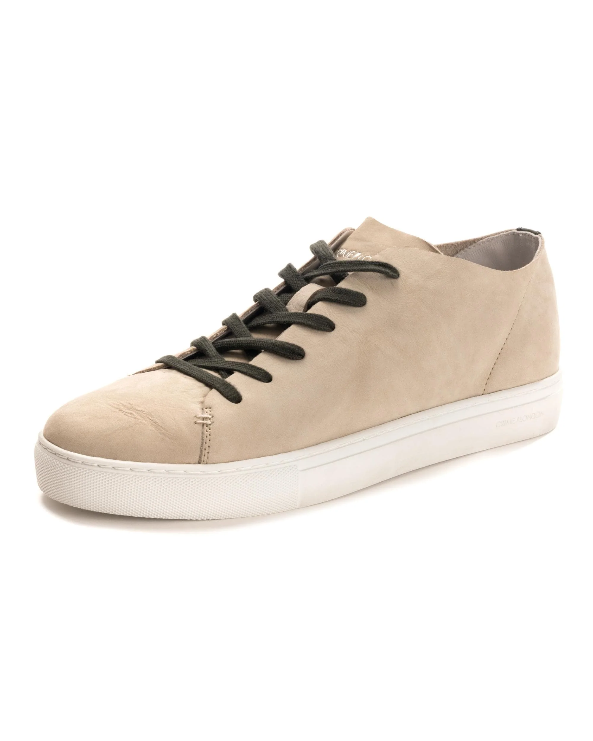 Crime London Raw Lo Mens Trainer - Suede Cream - Image 2