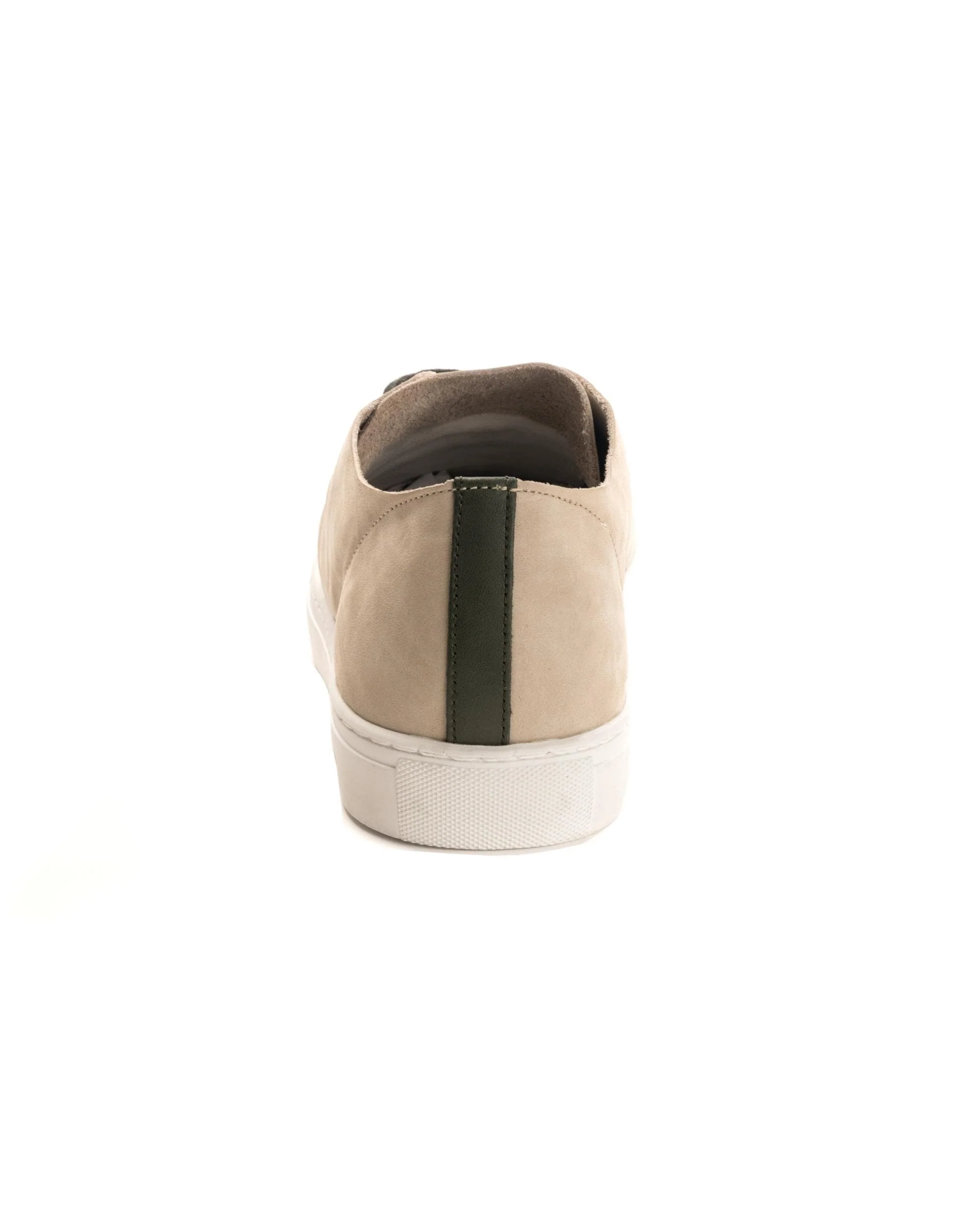 Crime London Raw Lo Mens Trainer - Suede Cream - Image 3
