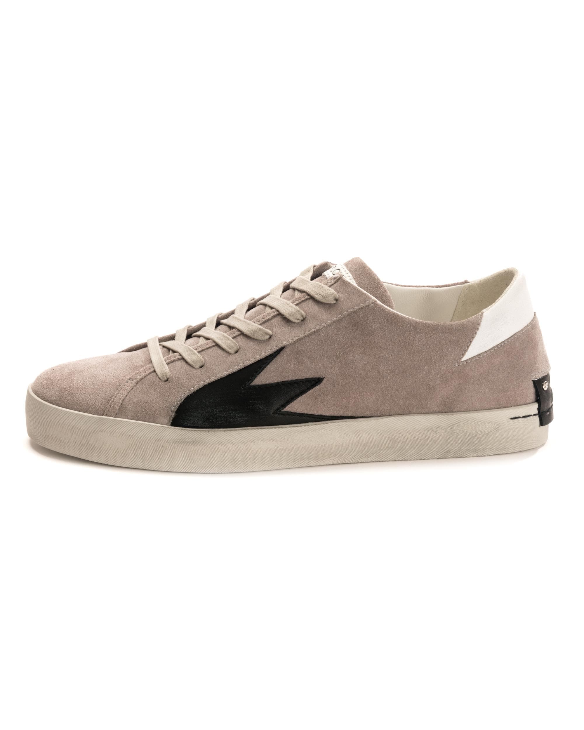 Crime London Storm Explosion Mens Trainer - Suede Grey - Image 2