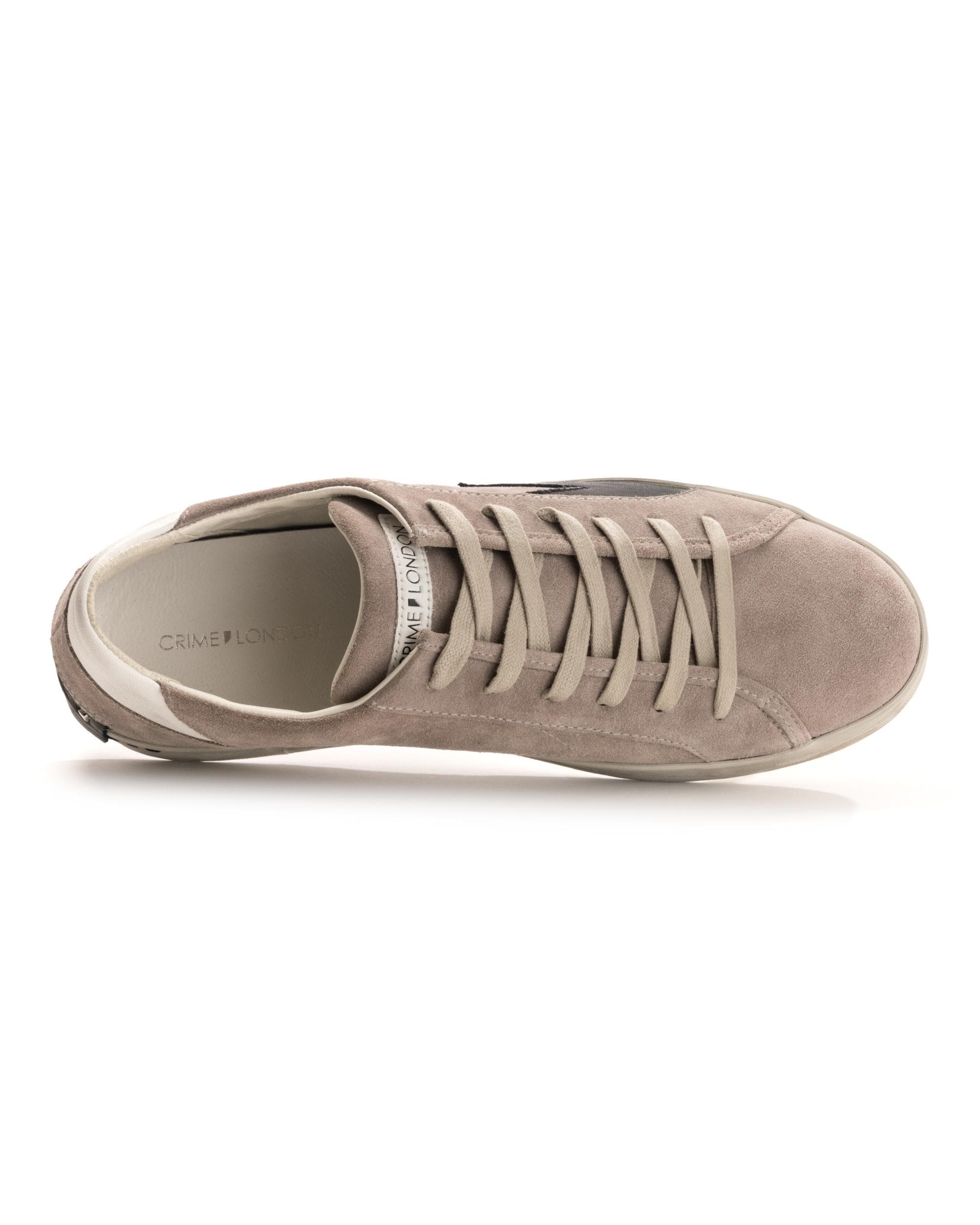 Crime London Storm Explosion Mens Trainer - Suede Grey - Image 5