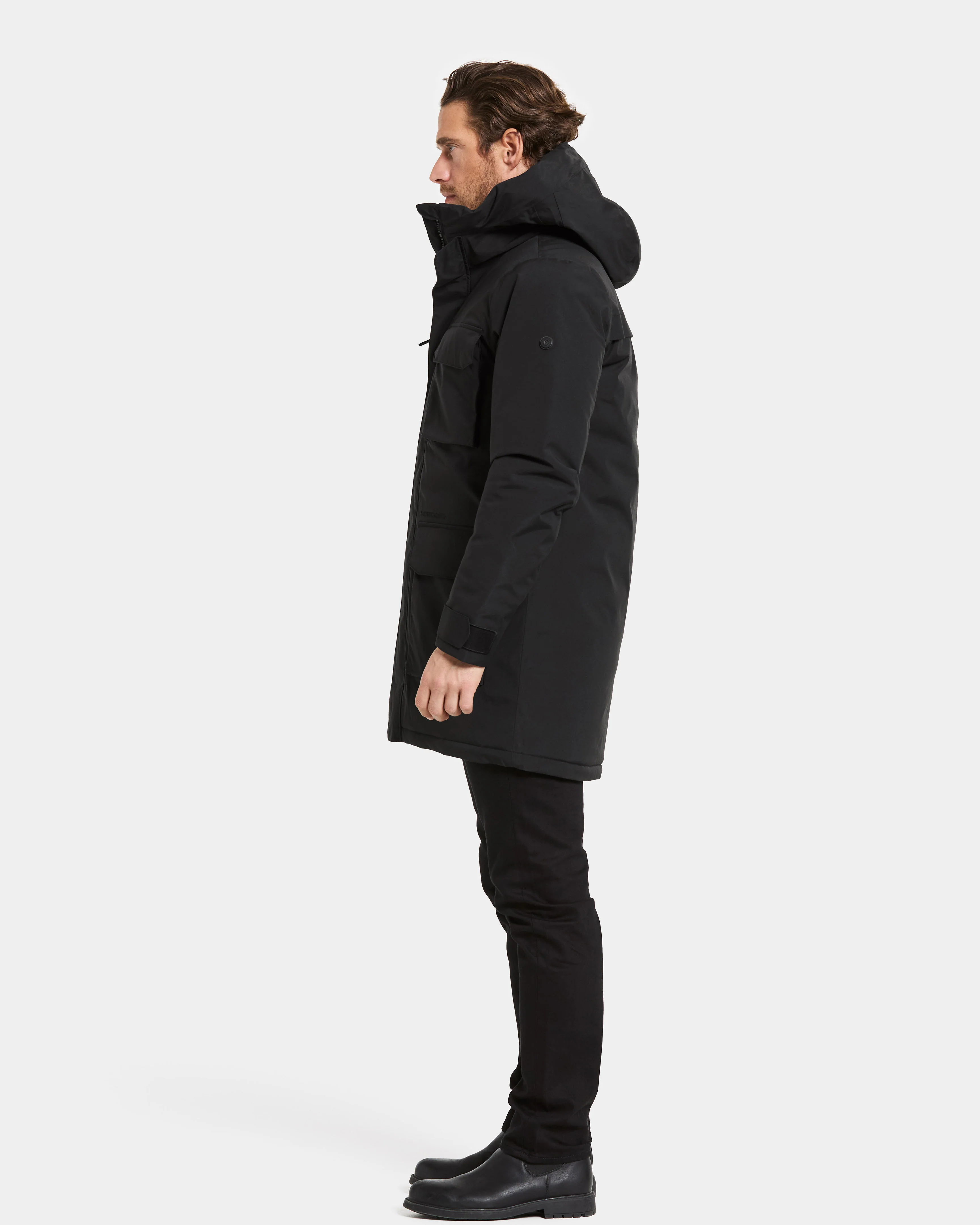 Didriksons Aiden Mens Parka - Black 060 - Image 3