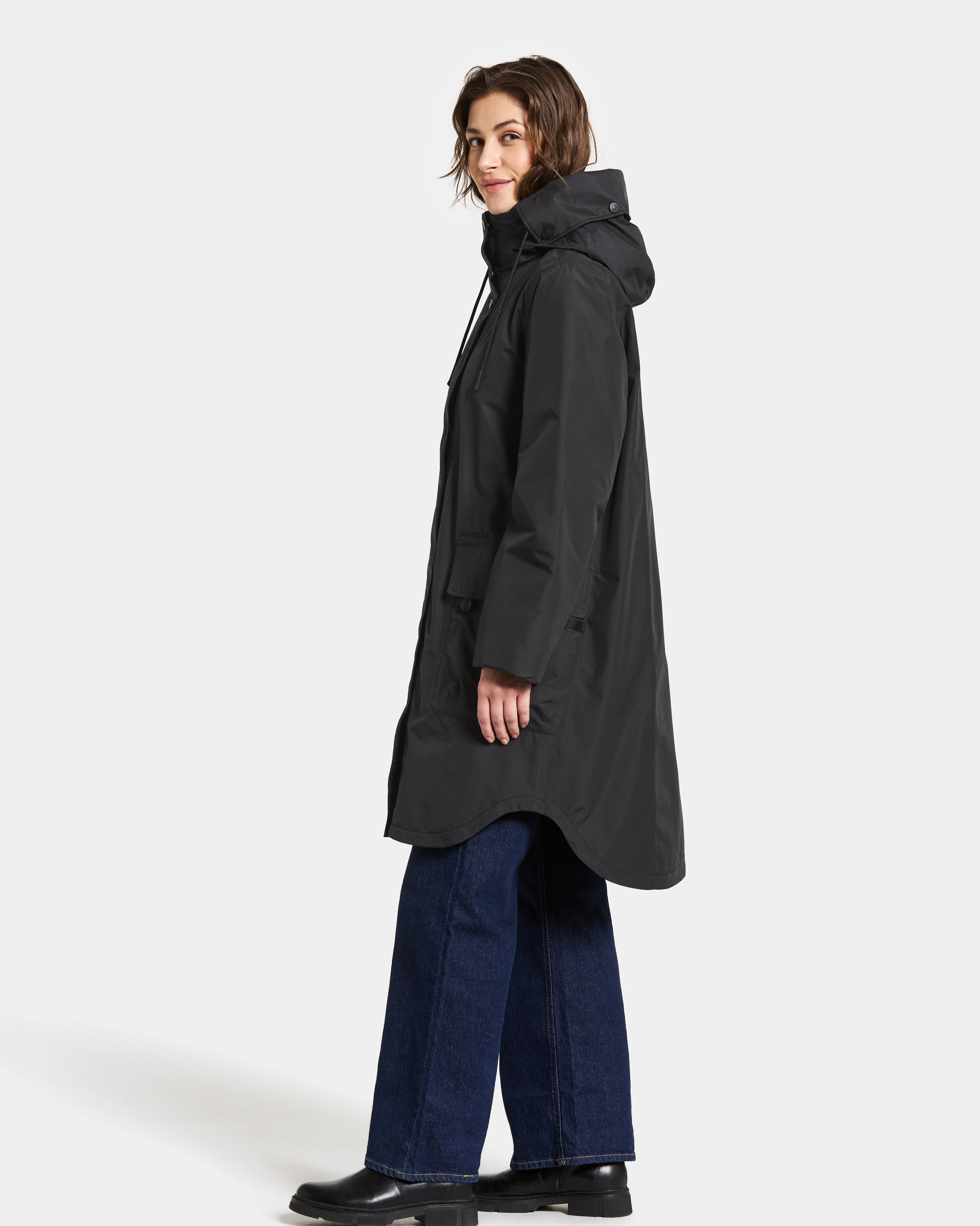 Didriksons Aiko 2 Womens Parka - Black 060 - Image 3