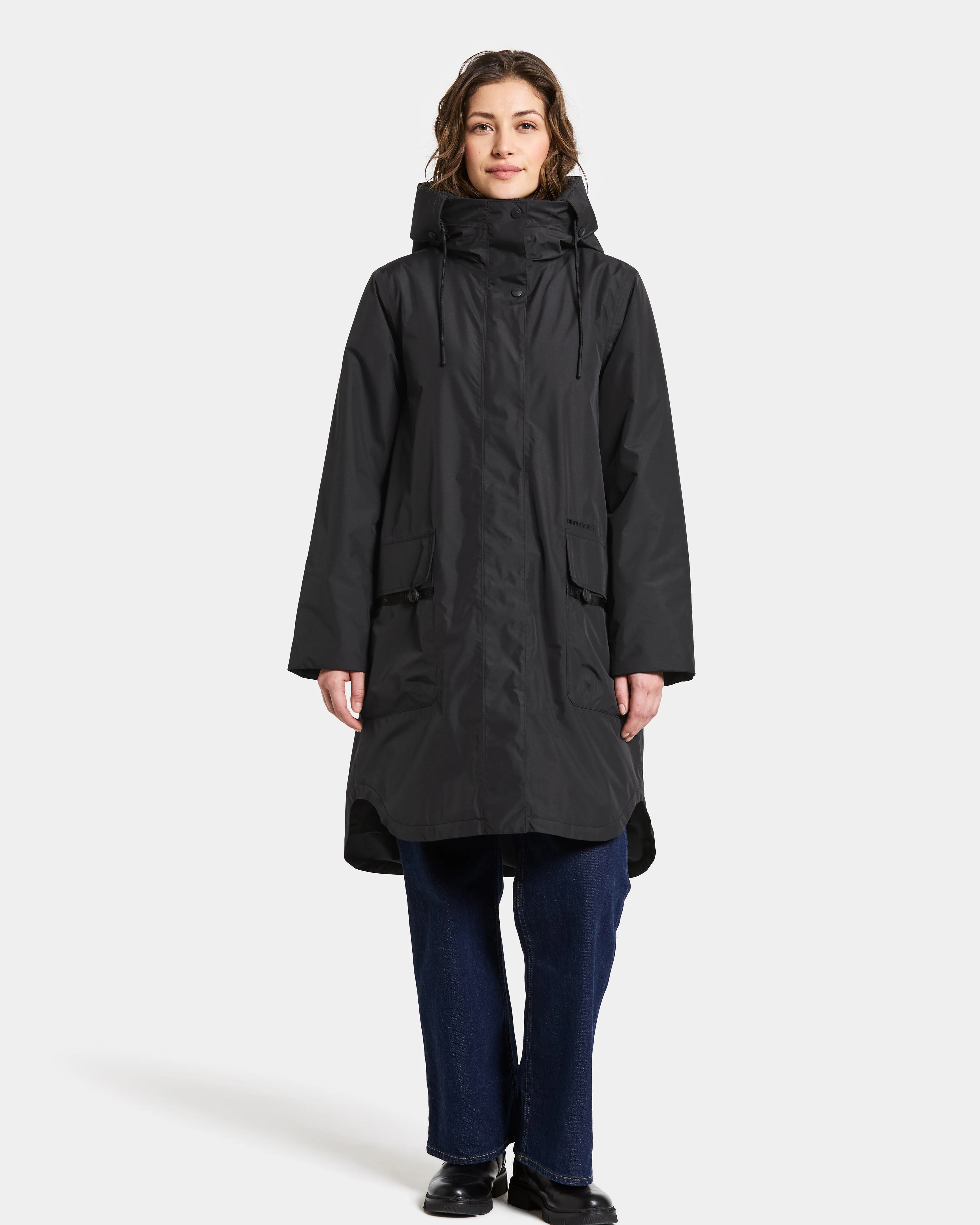 Didriksons Aiko 2 Womens Parka - Black 060 - Image 4