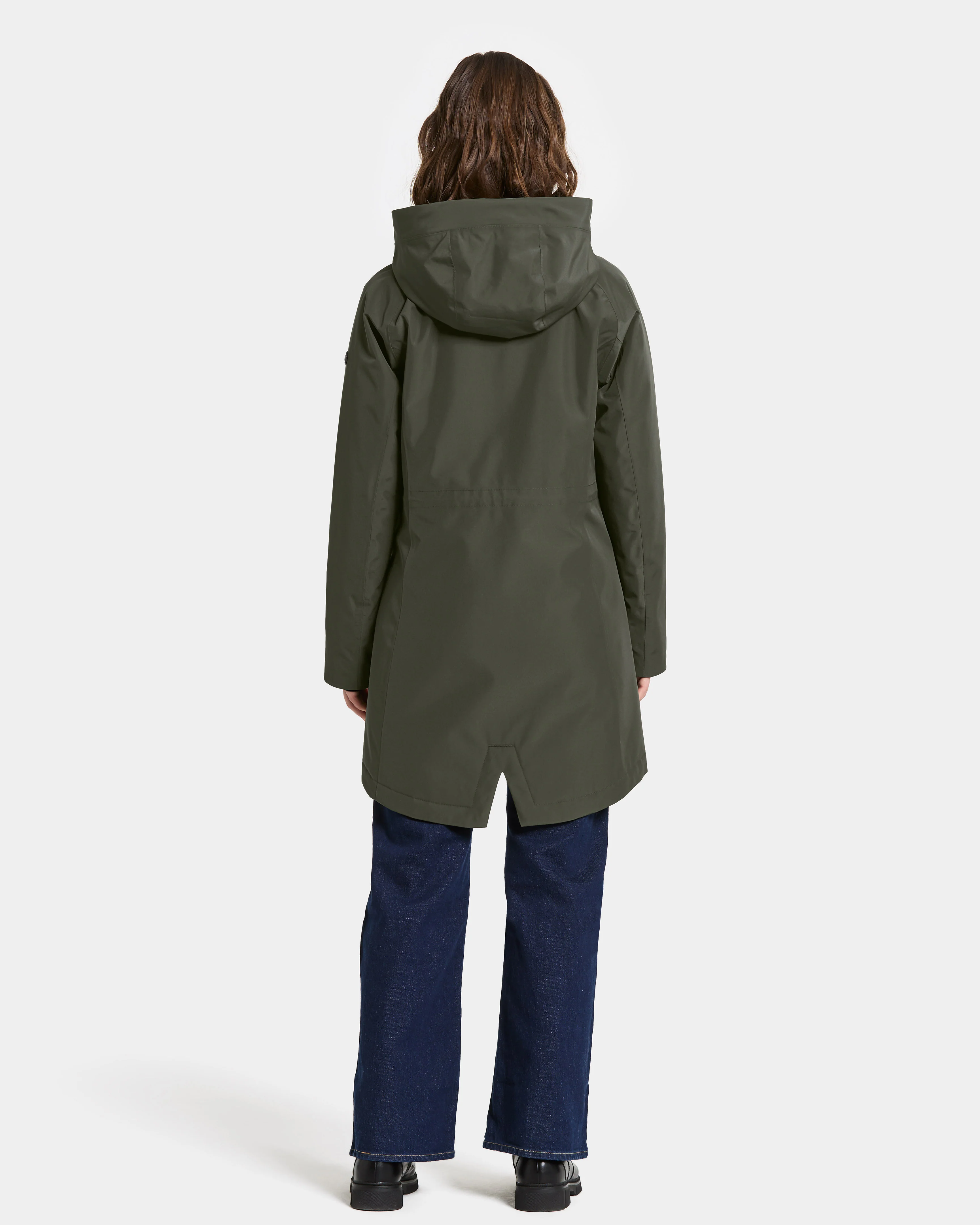Didriksons Alana Womens Parka - Deep Green 300 - Image 2