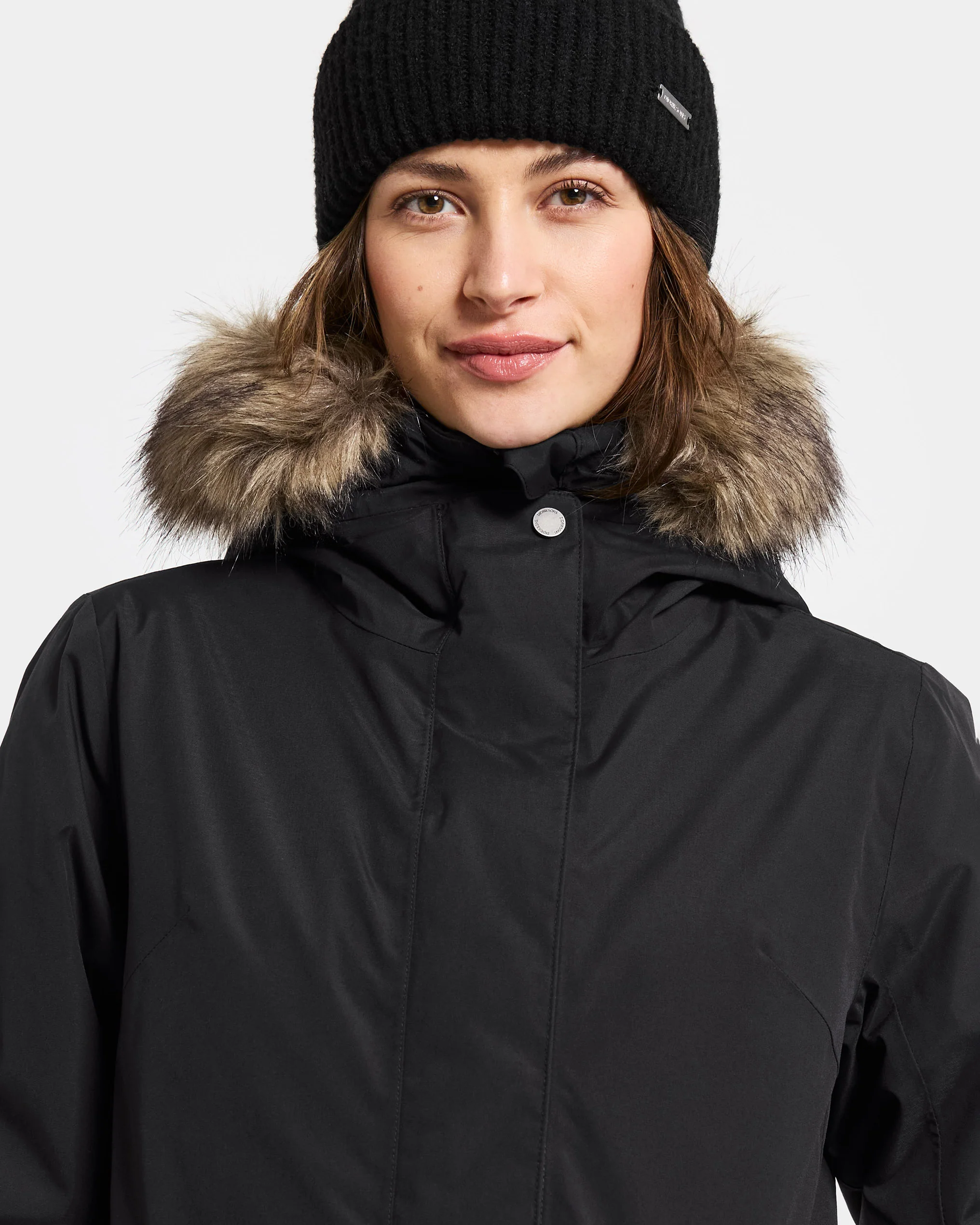Didriksons Erna Womens Parka - Black 060 - Image 2