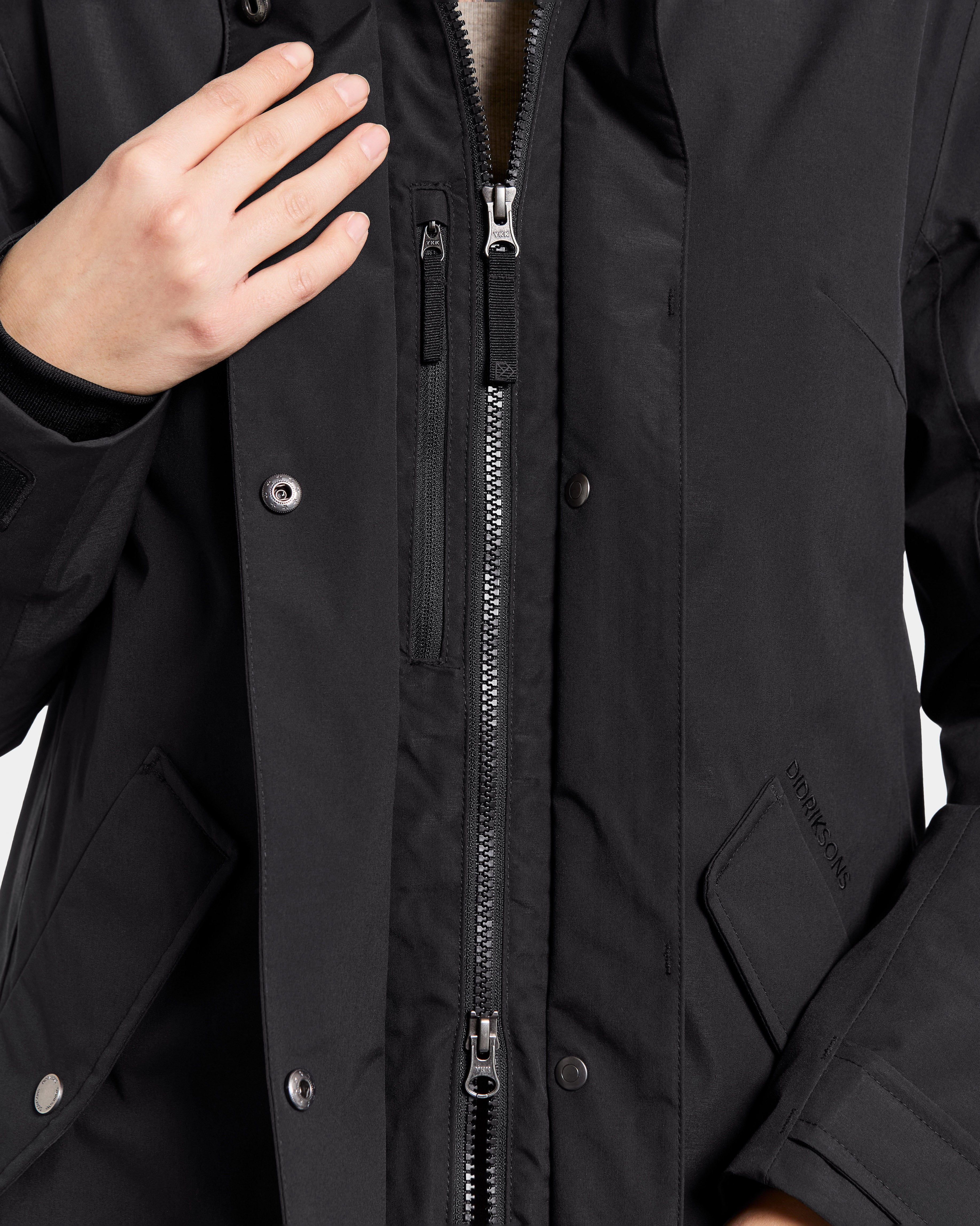 Didriksons Erna Womens Parka - Black 060 - Image 4
