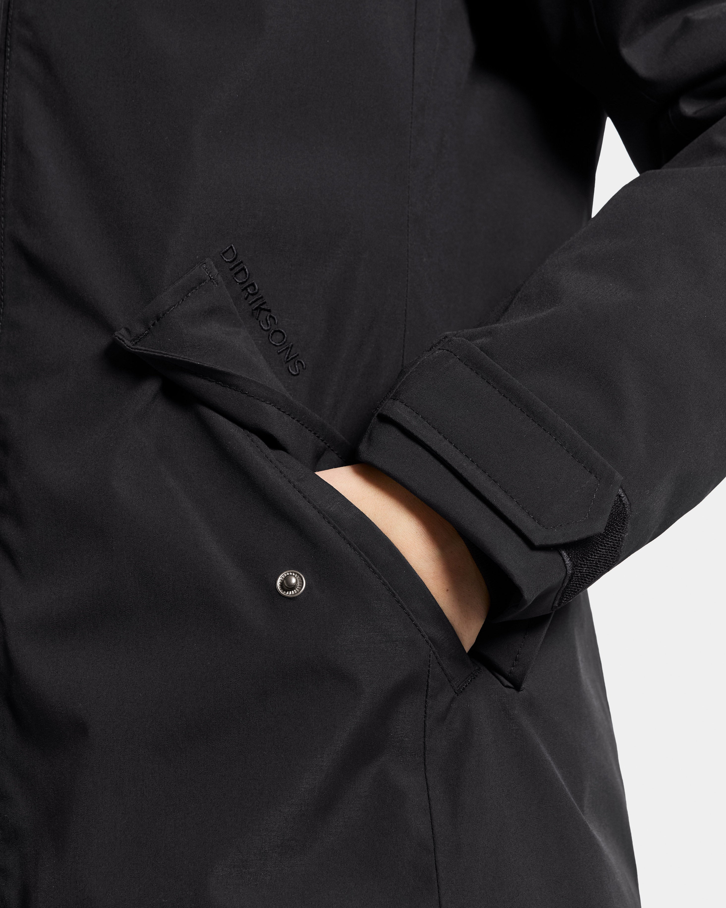Didriksons Erna Womens Parka - Black 060 - Image 5
