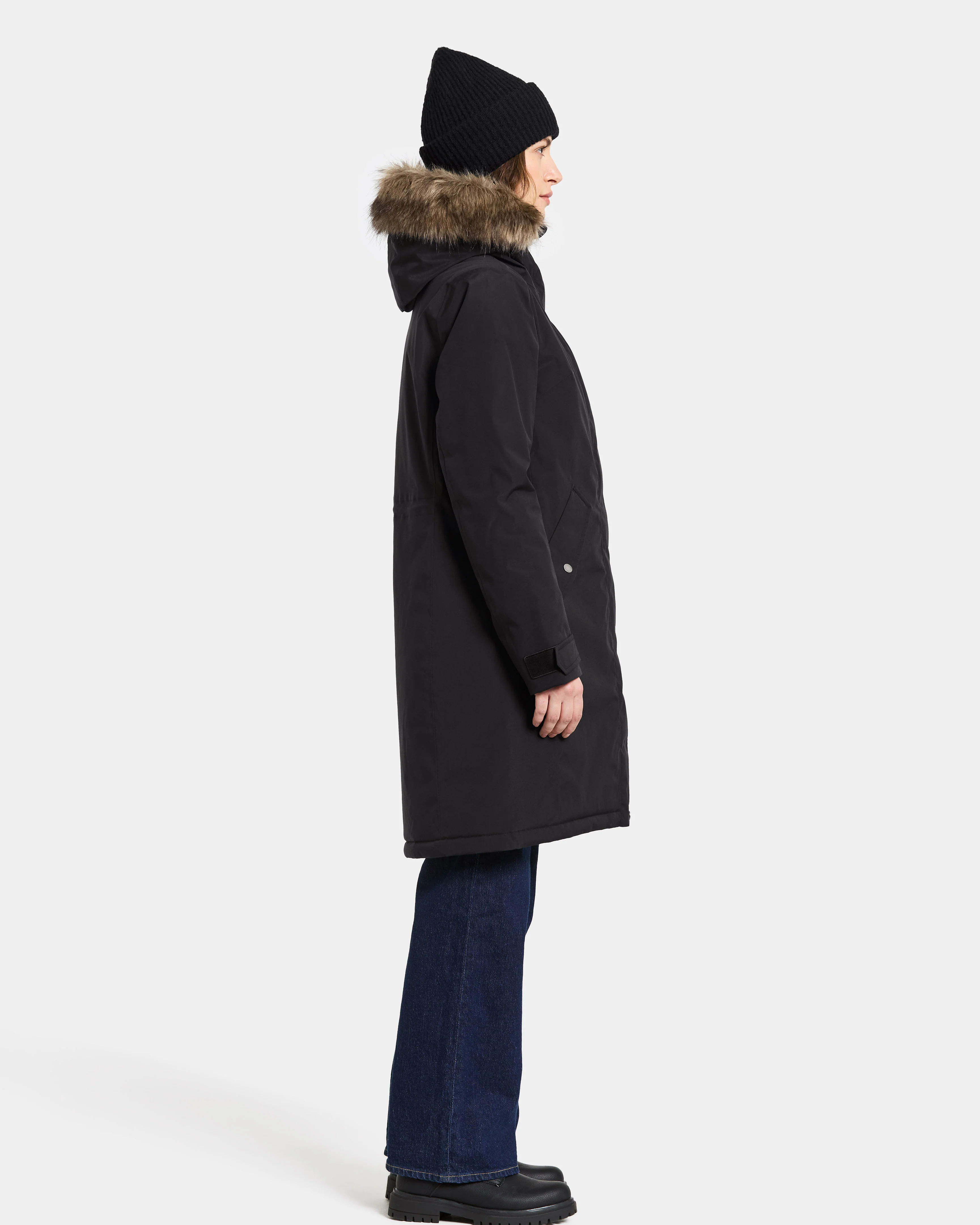 Didriksons Erna Womens Parka - Black 060 - Image 7