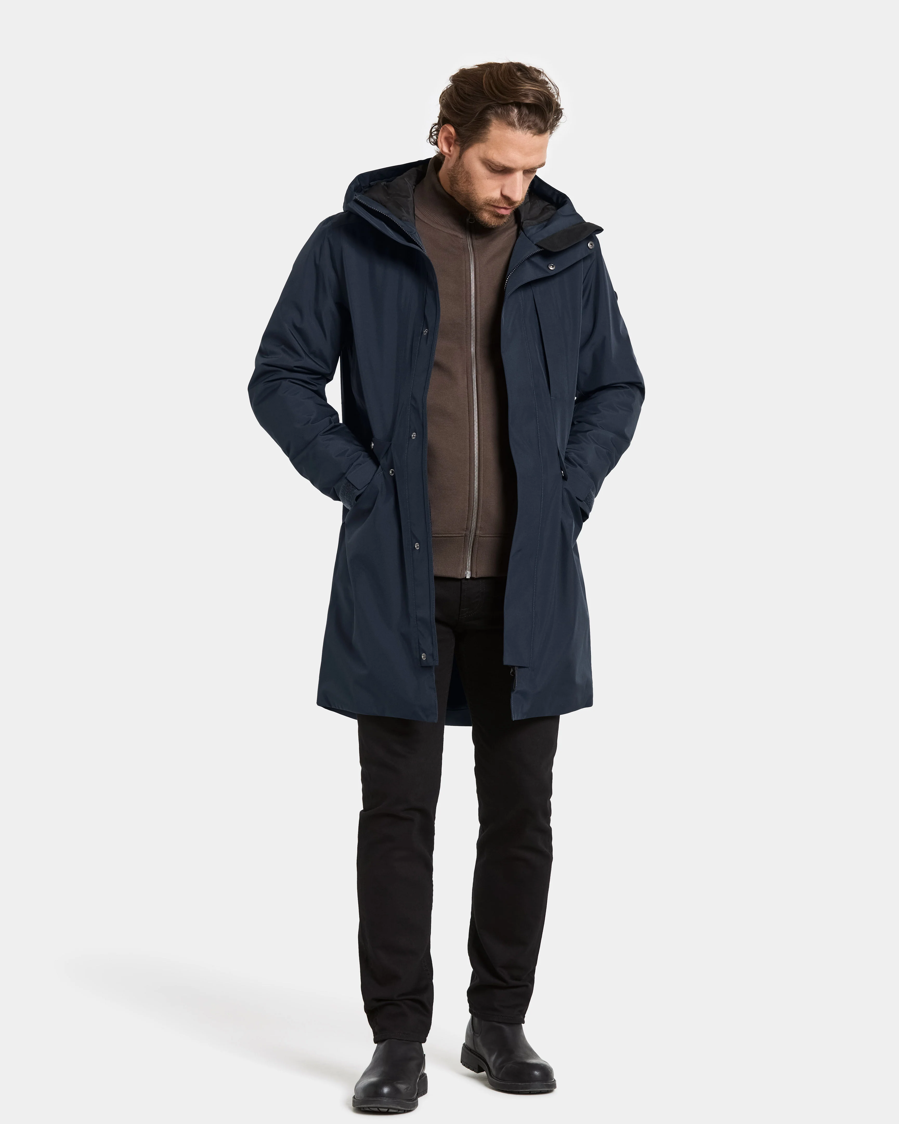 Didriksons Kenny 8 Unisex Parka - Dark Night Blue 999 - Image 6