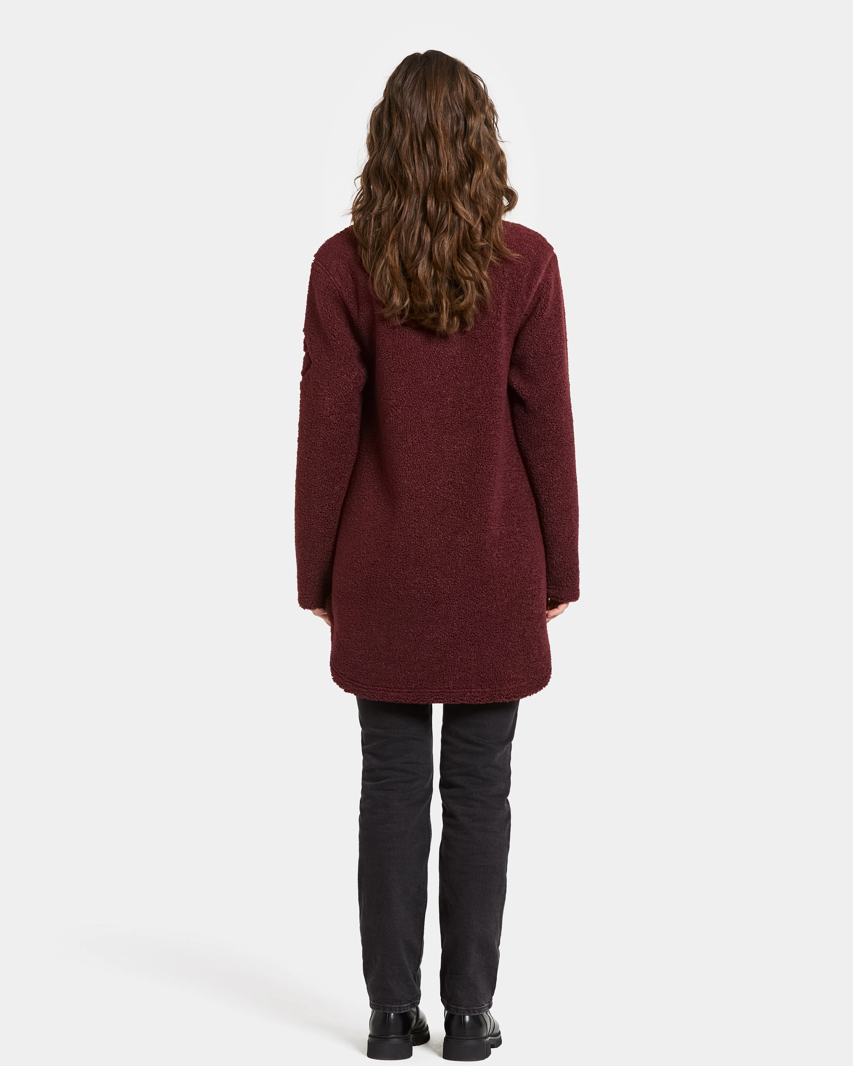 Didriksons Umi 3 Womens Full Zip Fleece - Old rust 147 - Image 5