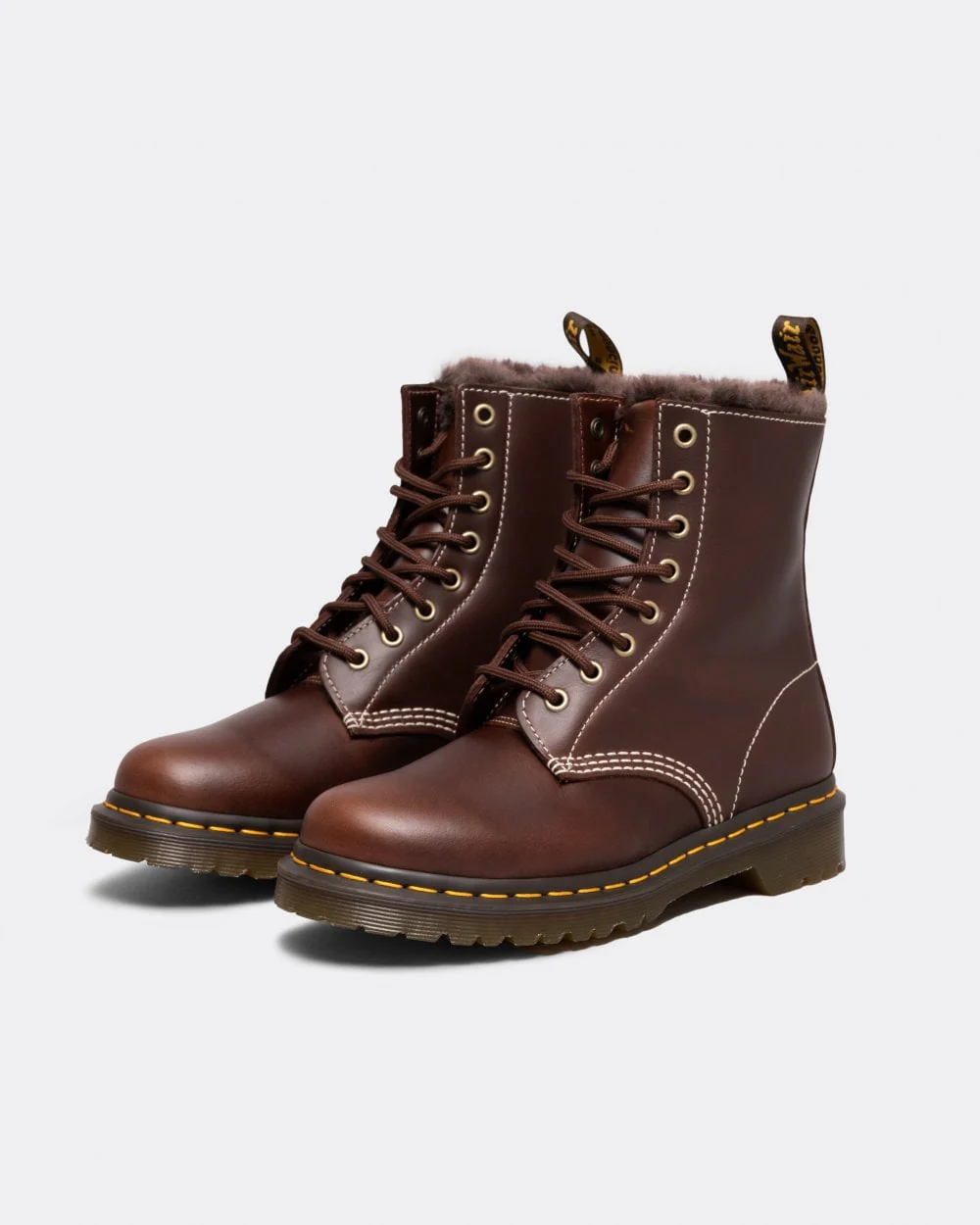Dr Martens 1460 Serena Pull Up Womens Faux Fur Lined Boots