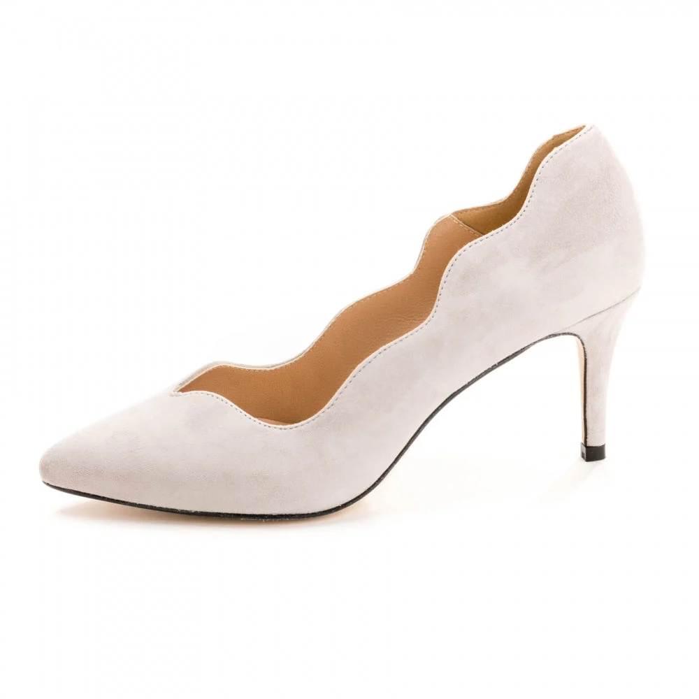 Elia B Dakota Womens Heeled Shoe - Grey - Image 2