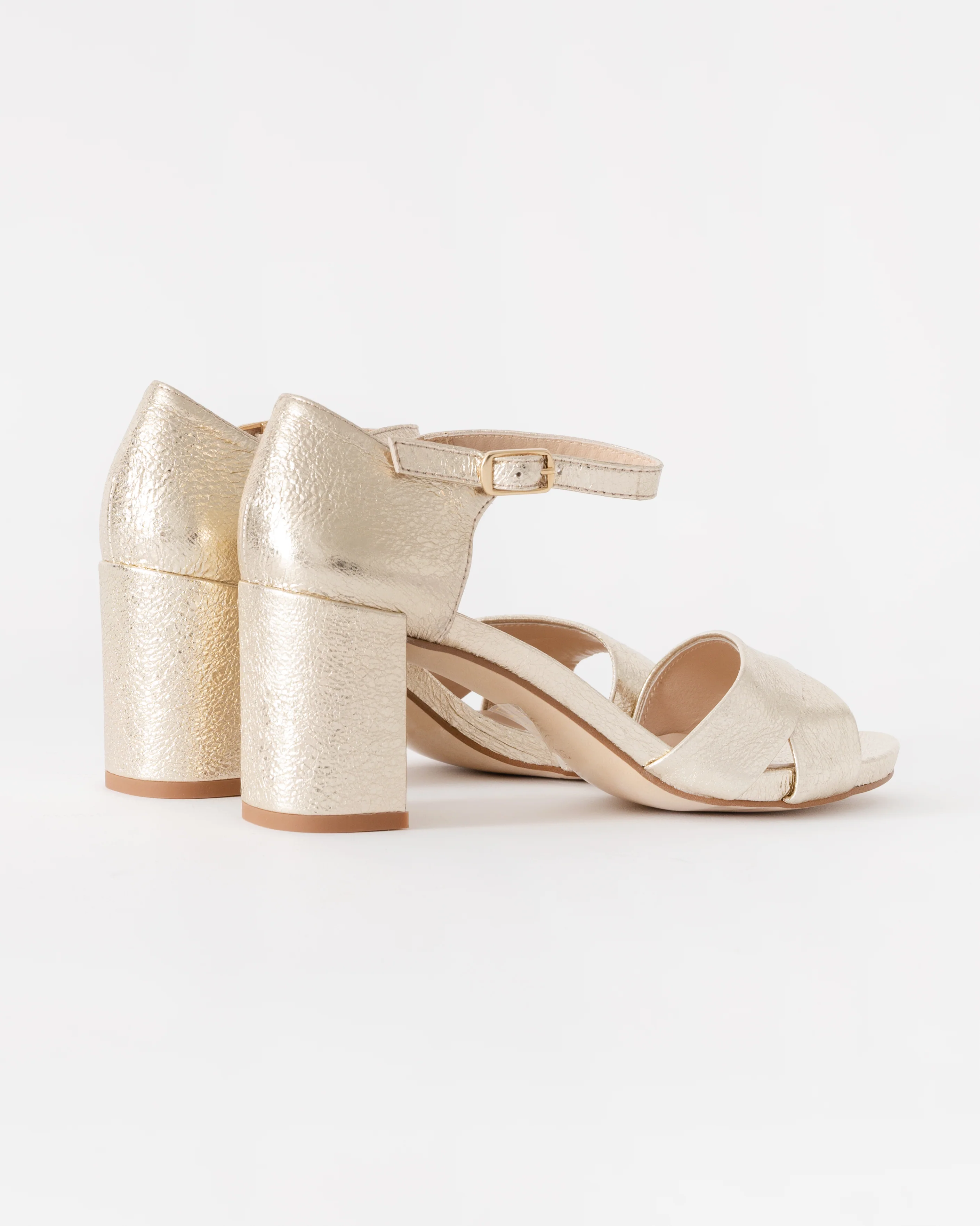 Elia B Hallie Womens Heeled Sandal - Platino - Image 5
