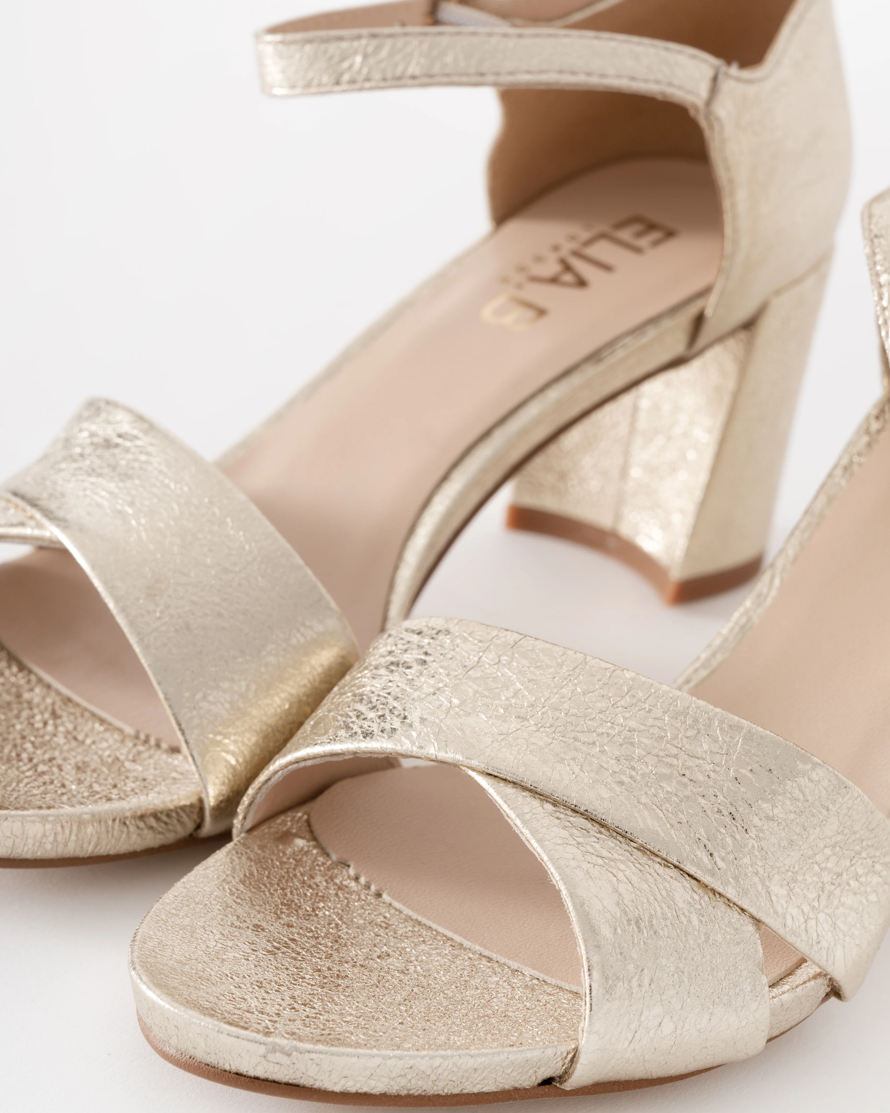 Elia B Hallie Womens Heeled Sandal - Platino - Image 6