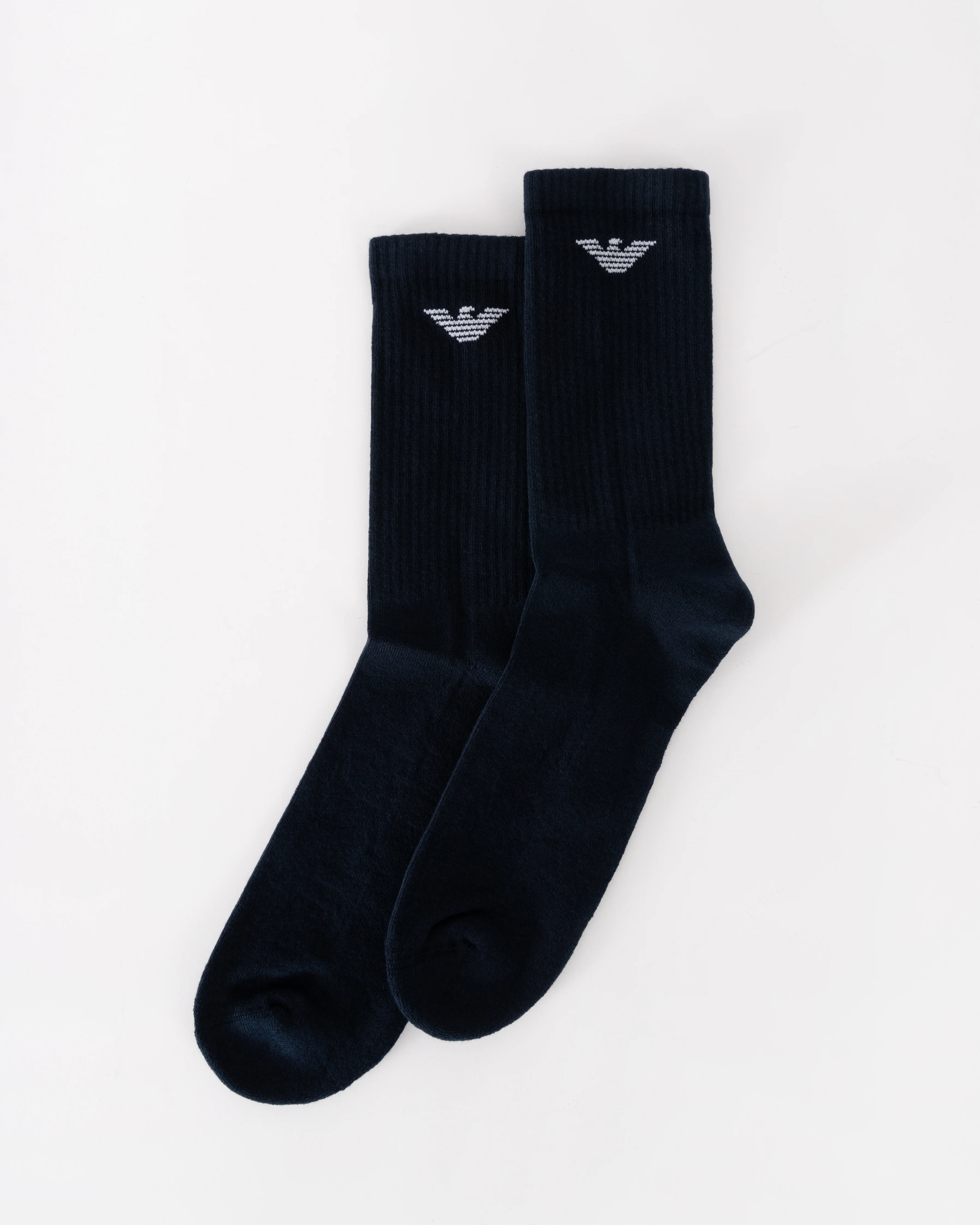 Emporio Armani 3-Pack Mens Eagle Logo Socks - Blue/Blue/Blue - Image 3