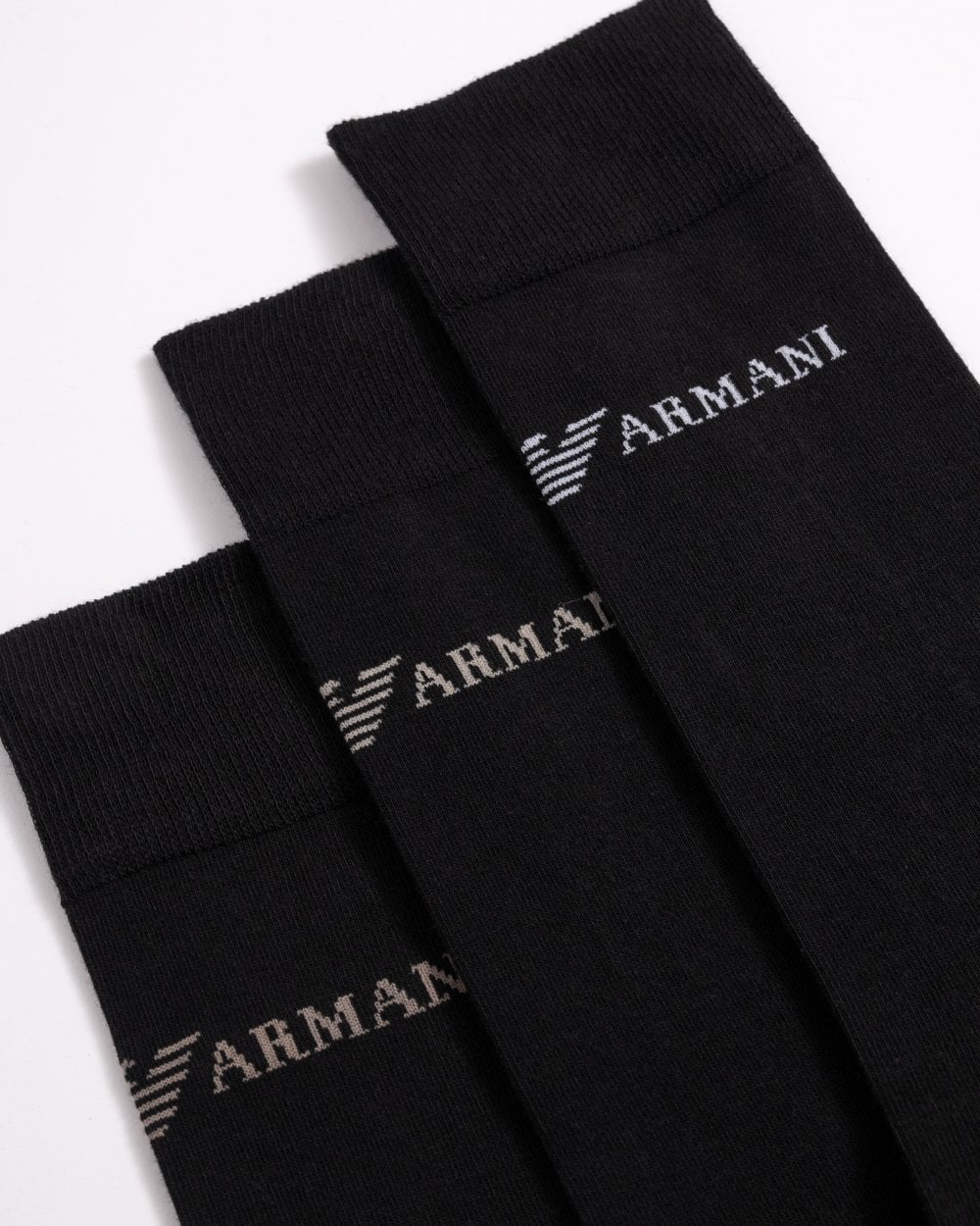 Emporio Armani 3 Pack Mens Eagle Logo Sport Socks - Image 3