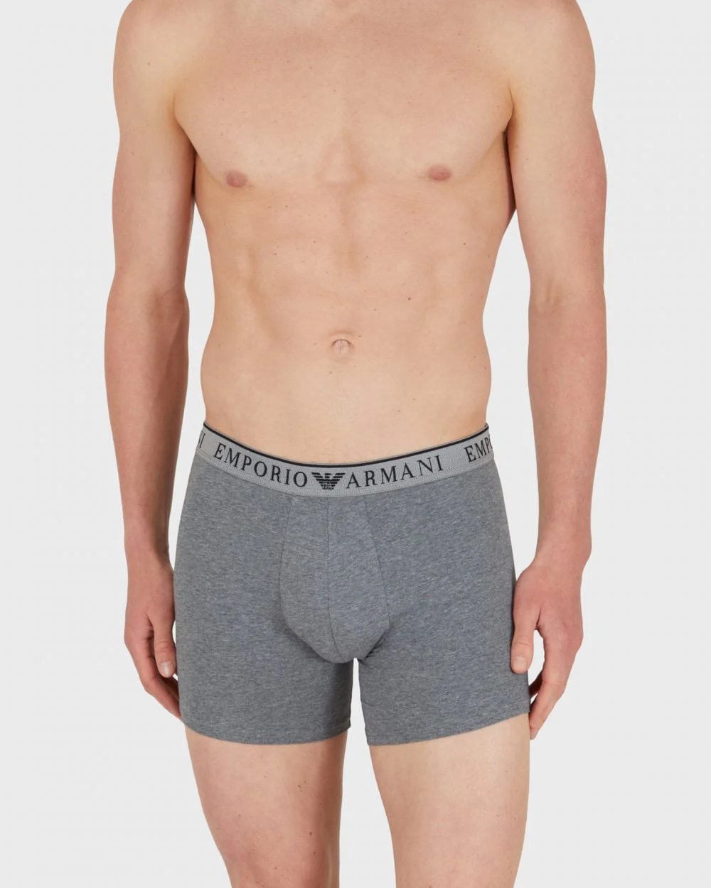 Emporio Armani Mens 2-Pack Logo Tape Midwaist Boxers - Image 4