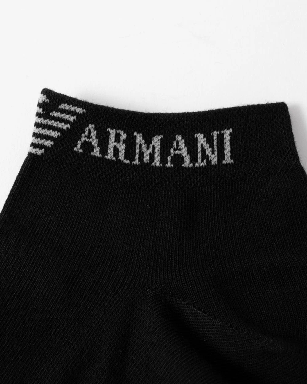 Emporio Armani Mens 3-Pack Knit Trainer Socks - Image 2