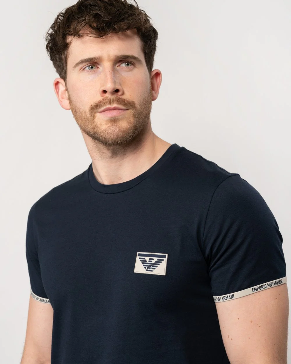 Emporio Armani Mens Eagle Logo Loungewear T-Shirt - Image 2