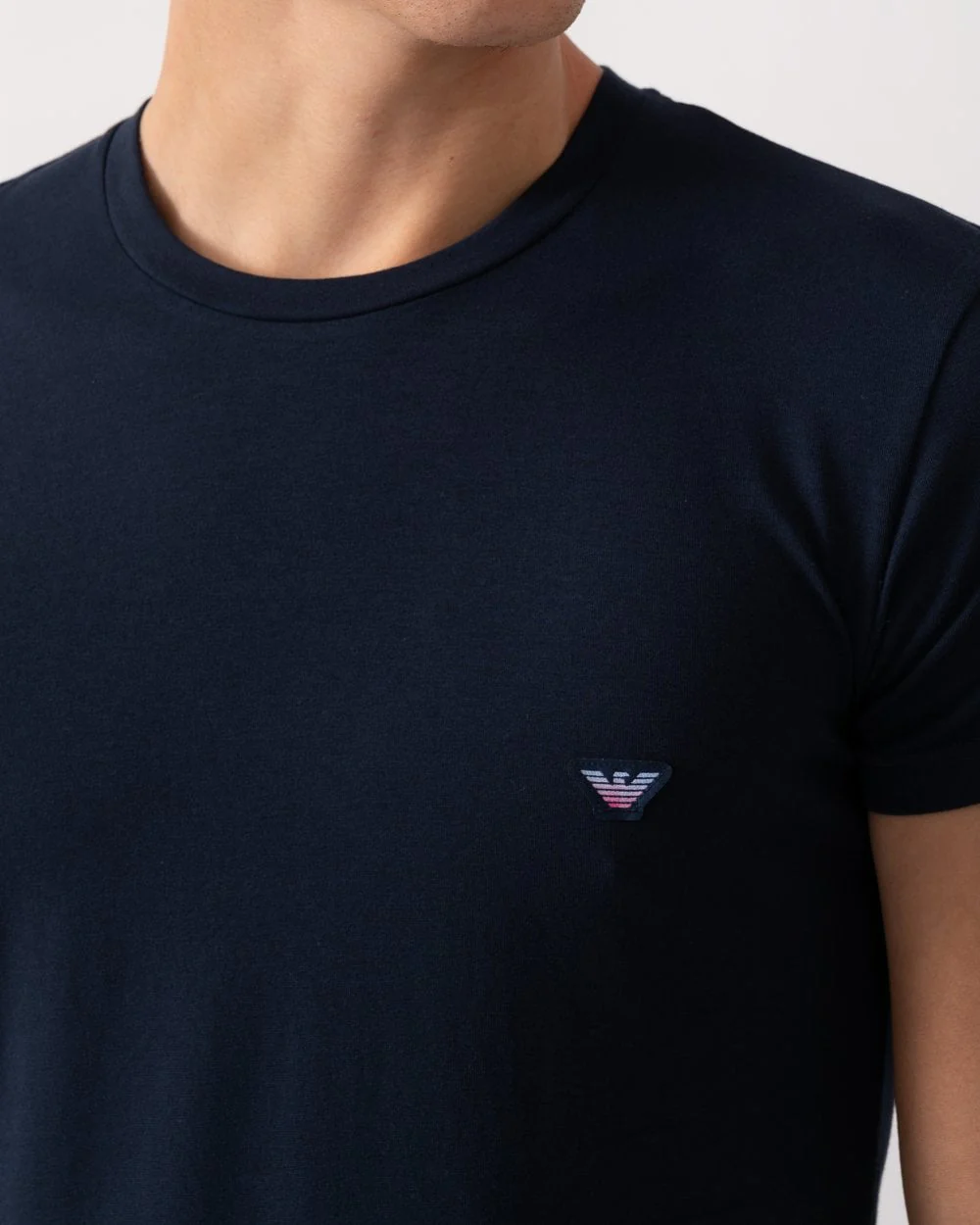 Emporio Armani Mens Eagle Logo Slim Fit Loungewear T-Shirt - Image 2