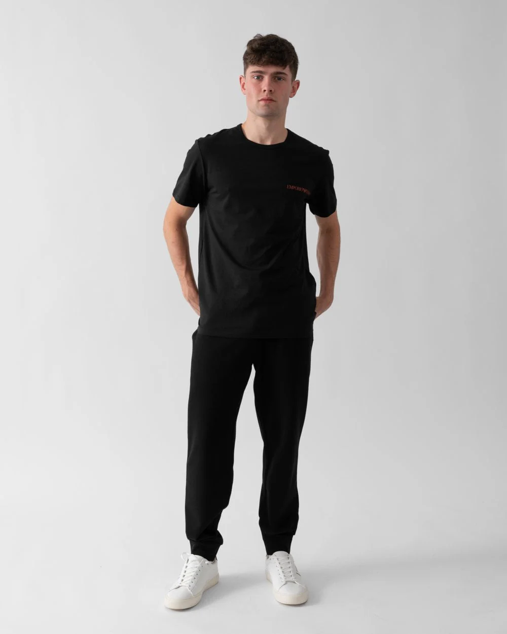 Emporio Armani Mens Knit 2-Pack Crew Neck Loungewear T-Shirts 111267-4F717 - Image 3