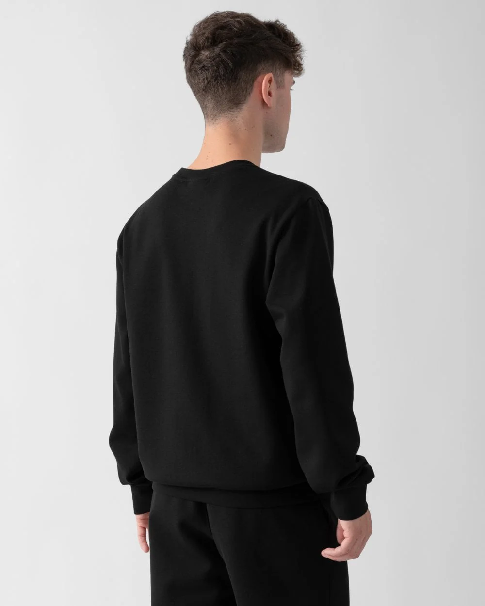 Emporio Armani Mens Knit Crew Neck Loungewear Sweatshirt - Image 4
