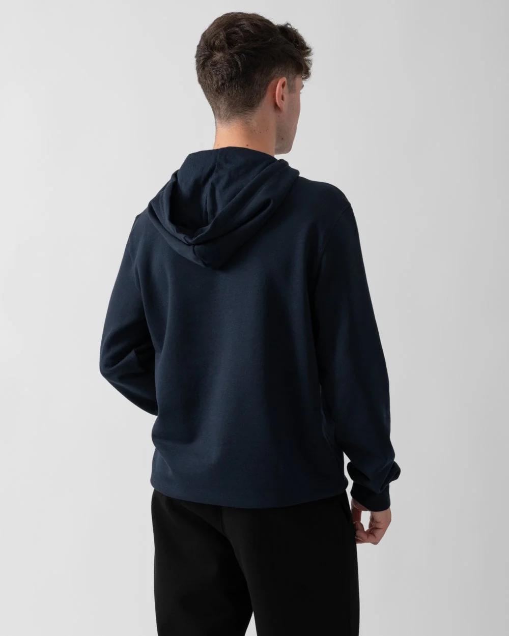 Emporio Armani Mens Knit Hooded Loungewear Sweatshirt - Image 4