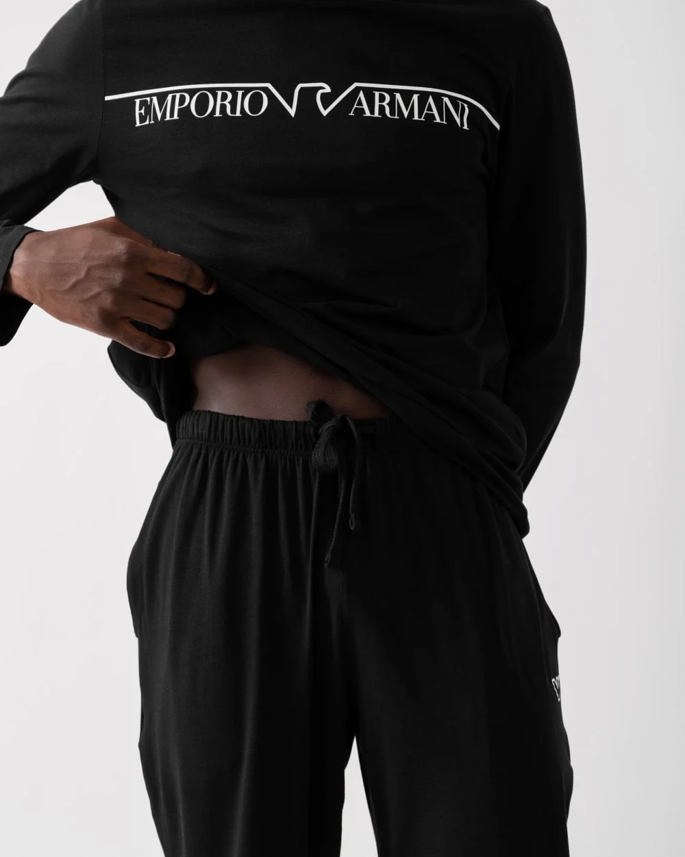 Emporio Armani Mens Knit Long Pyjamas - Image 5