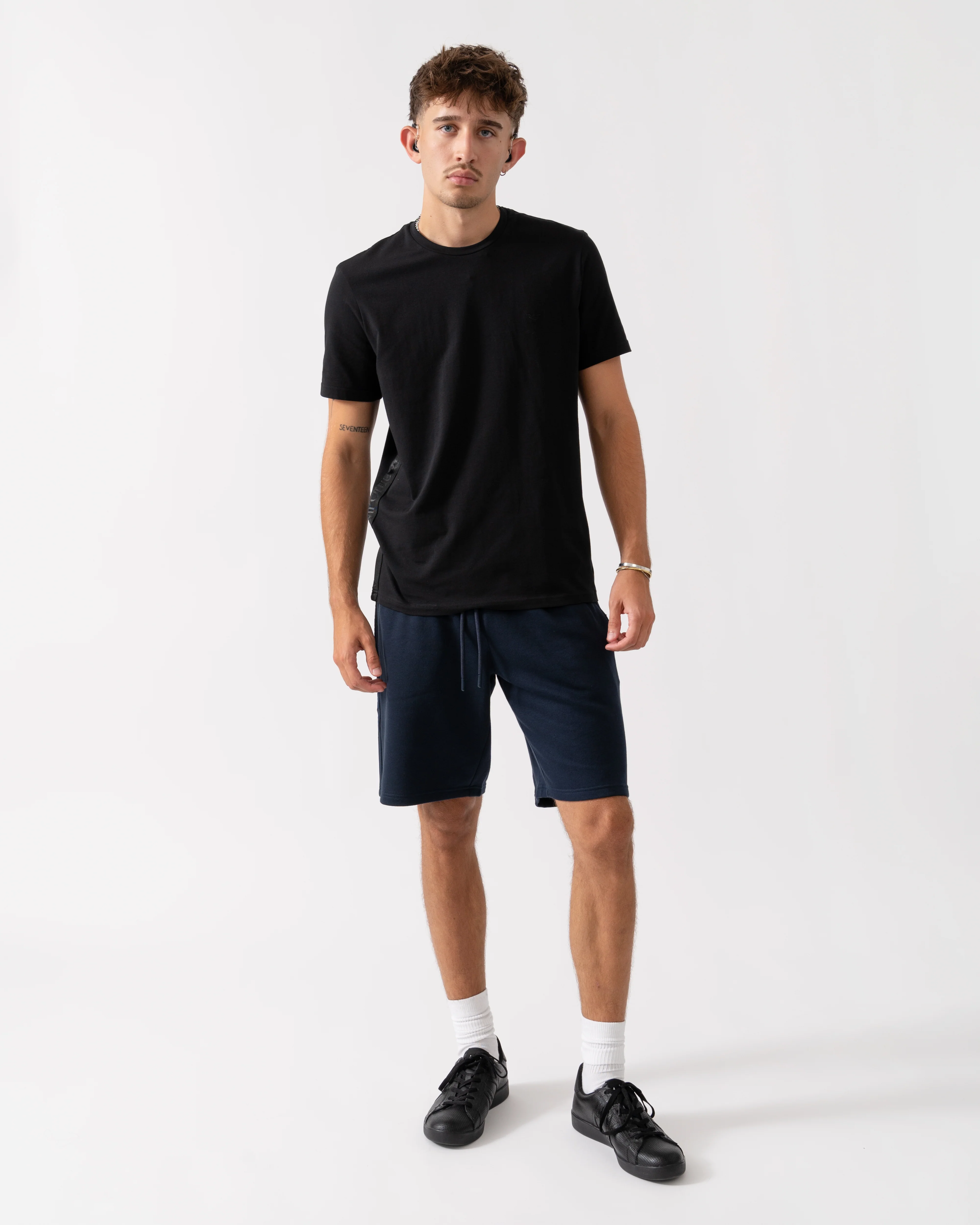 Emporio Armani Mens Loungewear Bermuda Shorts Armani Blue UB102 - Image 2