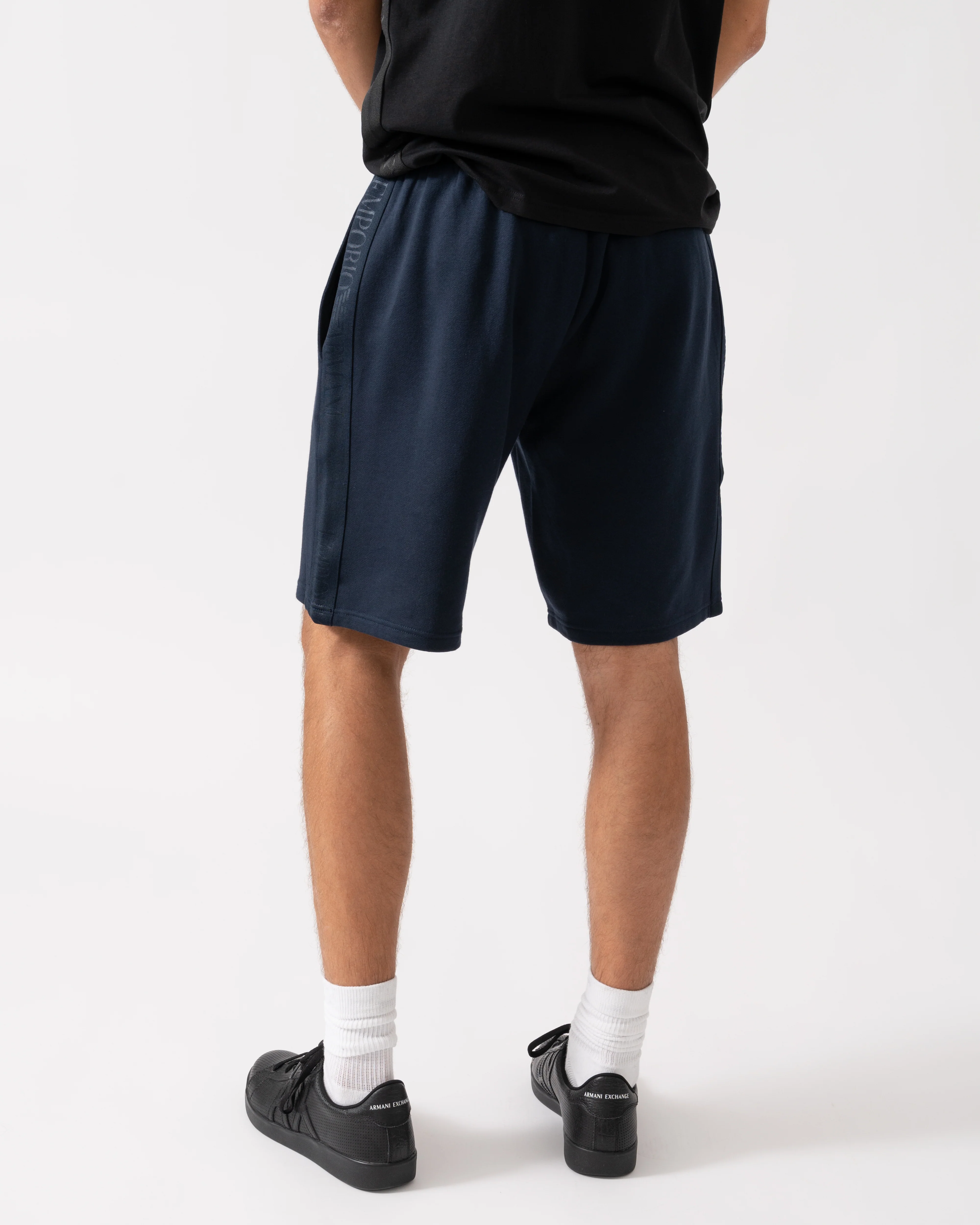Emporio Armani Mens Loungewear Bermuda Shorts Armani Blue UB102 - Image 4