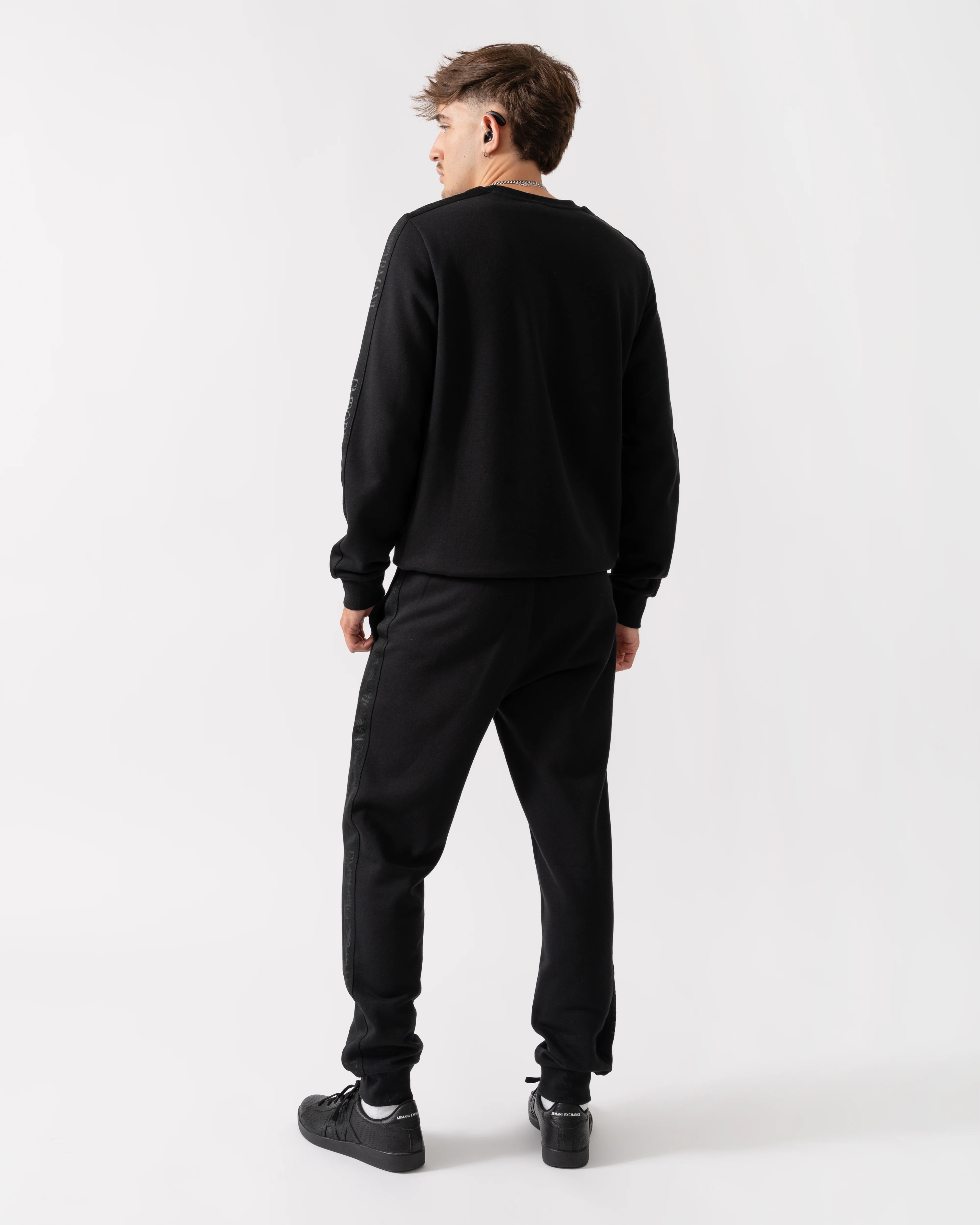 Emporio Armani Mens Loungewear Tracksuit - Black UC001 - Image 5