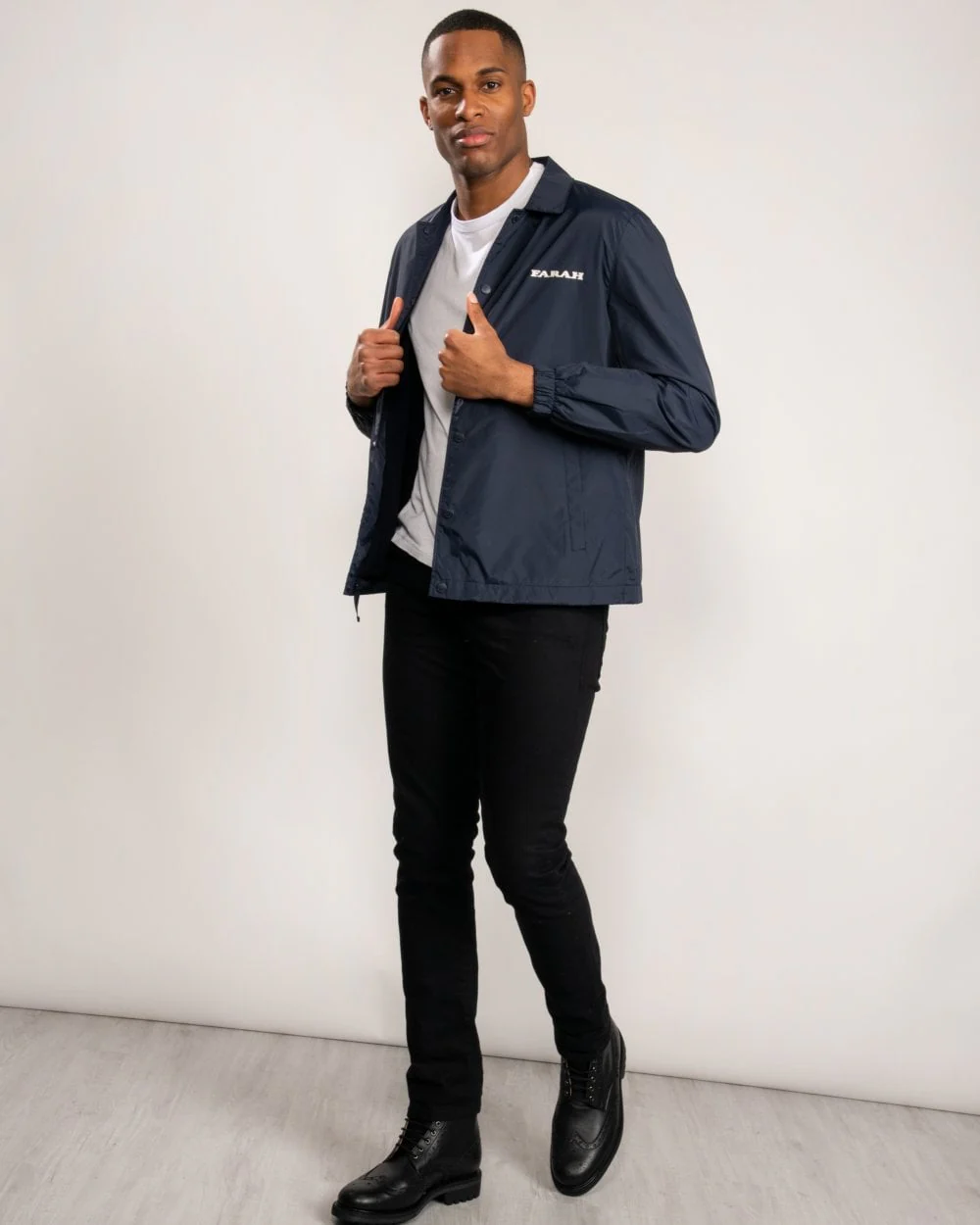 Farah Sonny Mens Retro Coach Jacket - Image 3