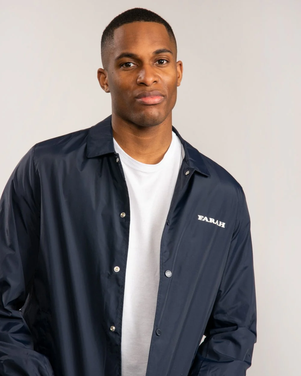 Farah Sonny Mens Retro Coach Jacket - Image 4
