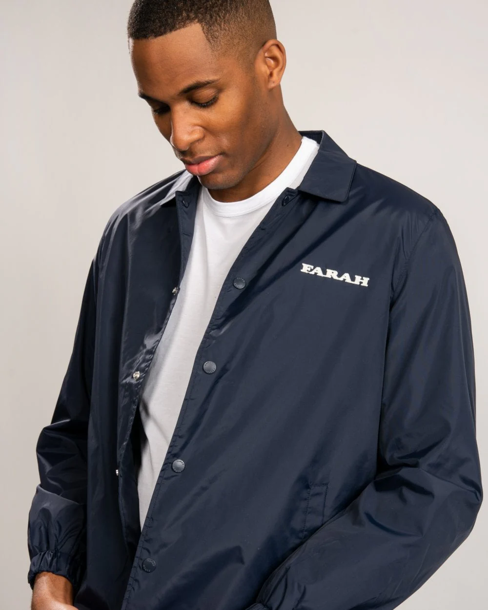 Farah Sonny Mens Retro Coach Jacket - Image 5