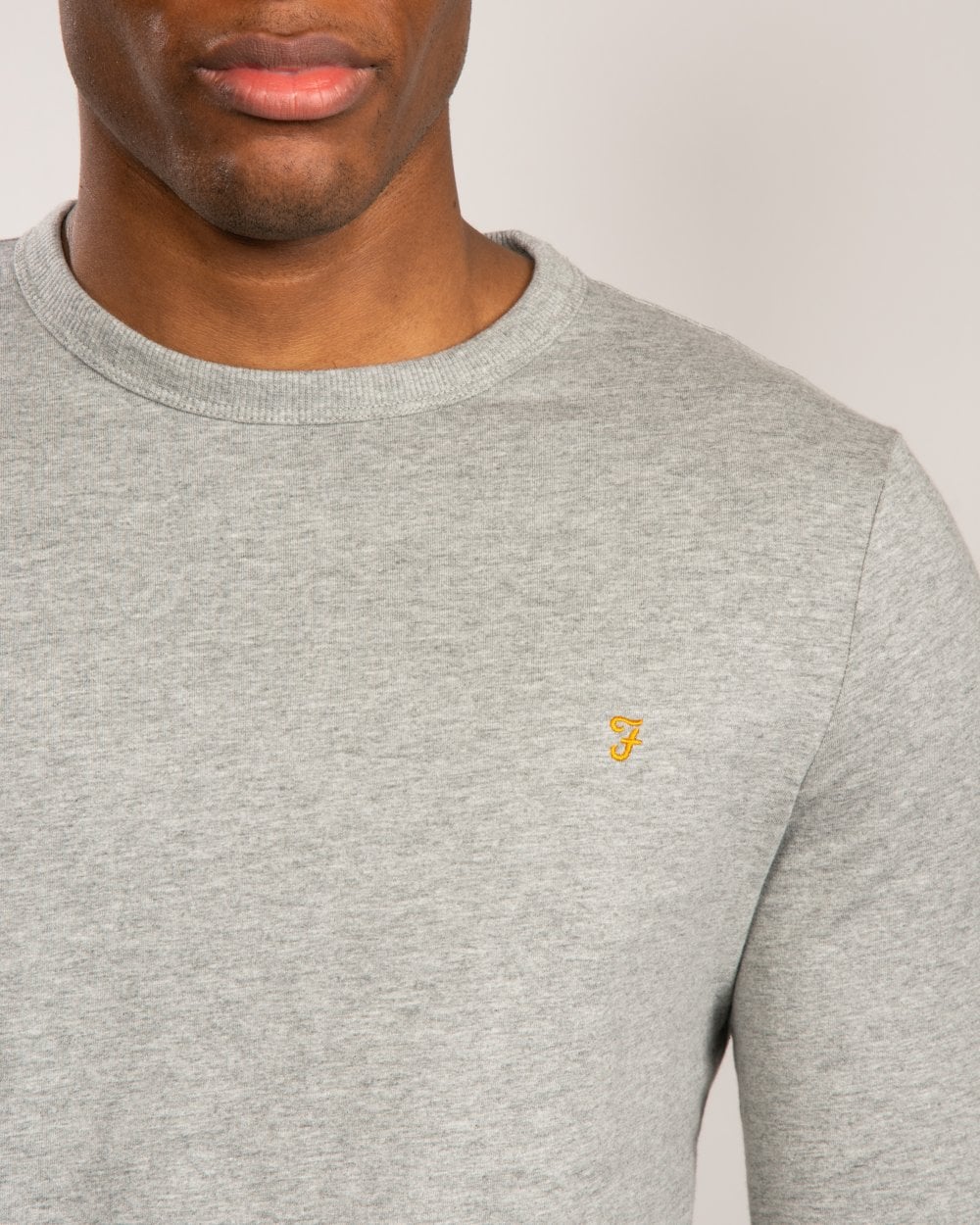 Farah Worth Mens Long Sleeve Crew Neck T-Shirt - Image 4
