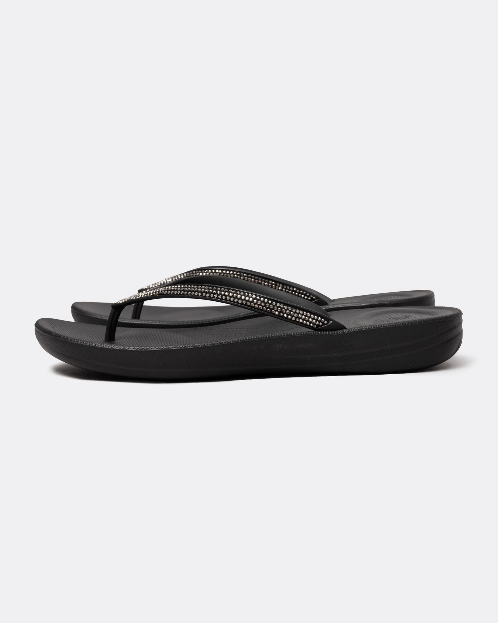 FitFlop IQushion Sparkle Womens Flip-Flop - Black 001 - Image 2