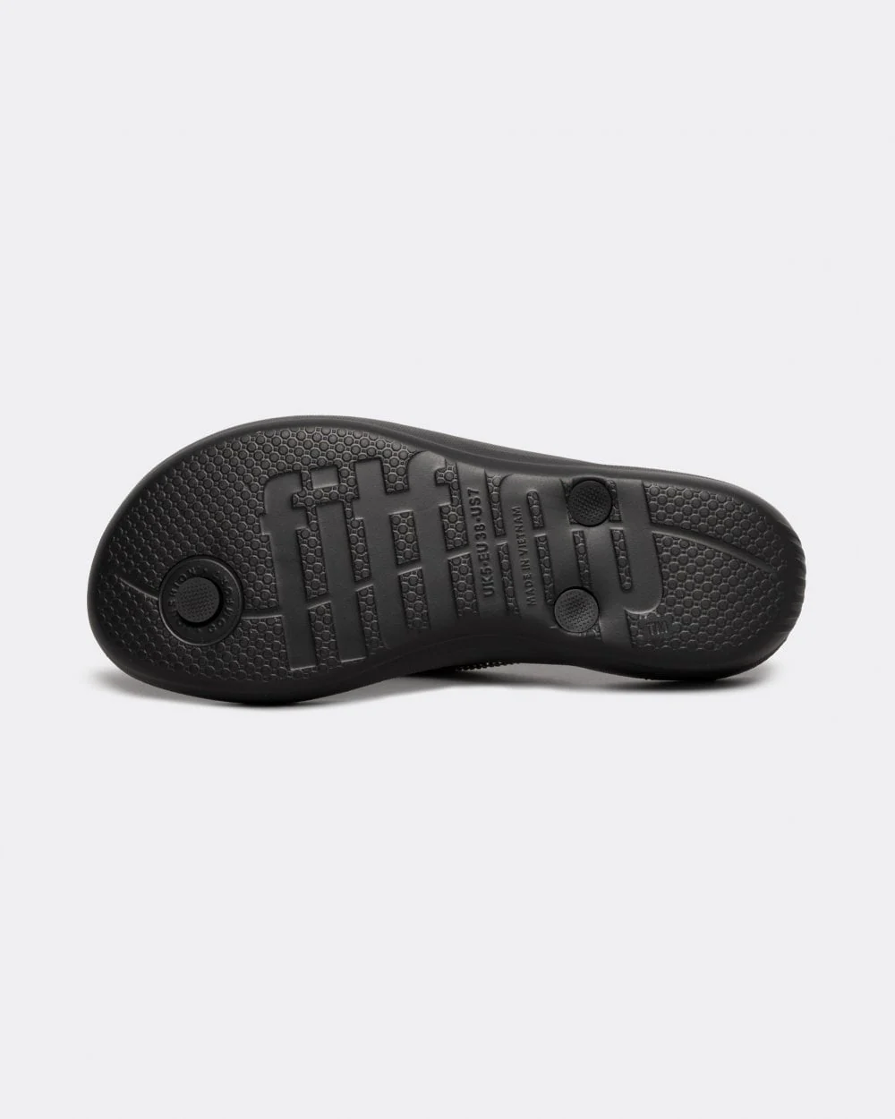 FitFlop IQushion Sparkle Womens Flip-Flop - Black 001 - Image 4