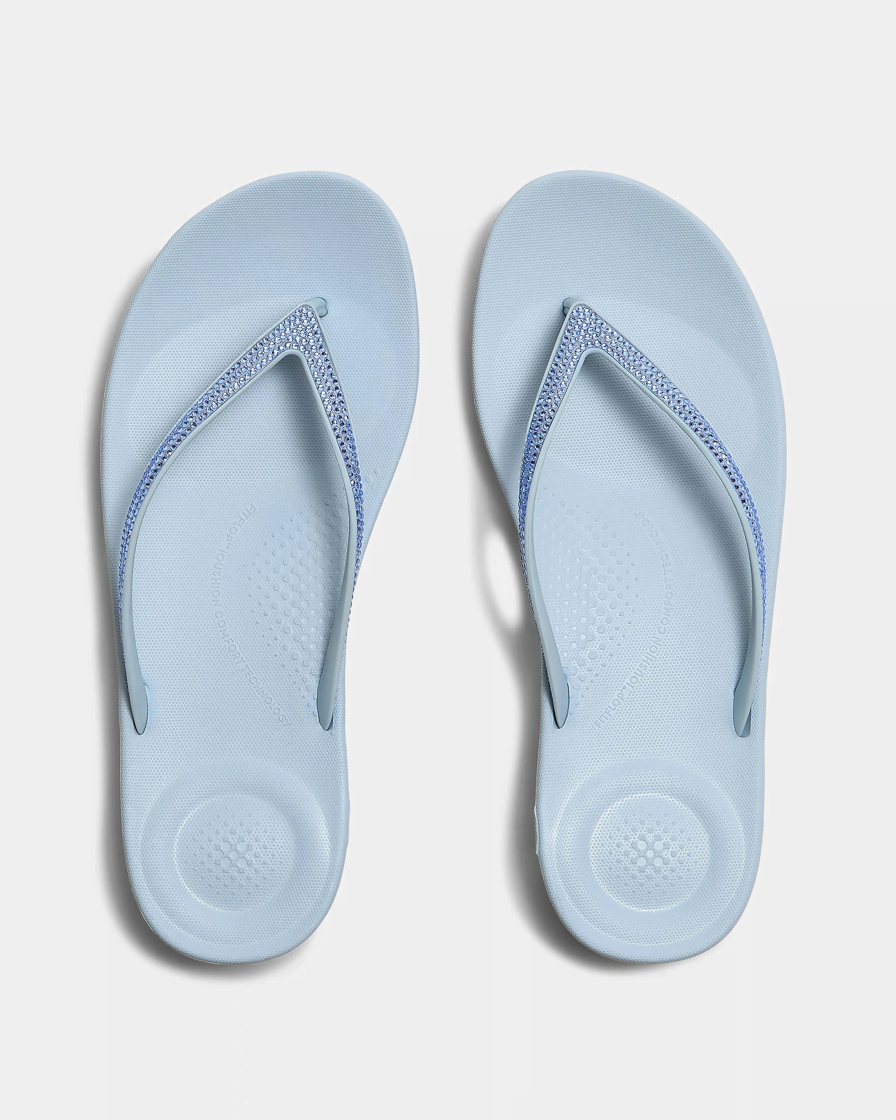 FitFlop IQushion Sparkle Womens Flip-Flop - Cloudy Blue D50 - Image 2