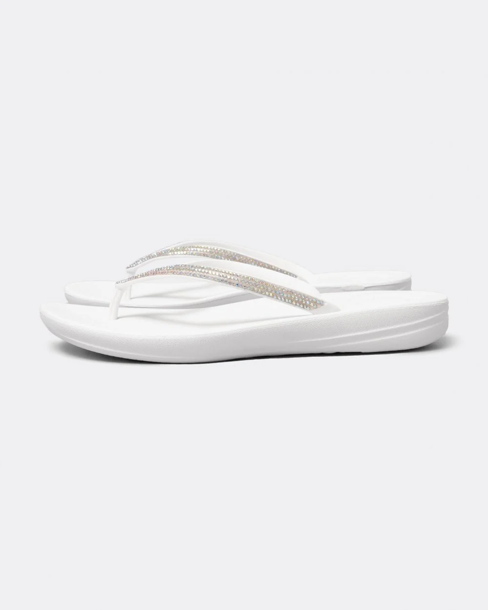 FitFlop IQushion Sparkle Womens Flip-Flop - Urban White 194 - Image 2