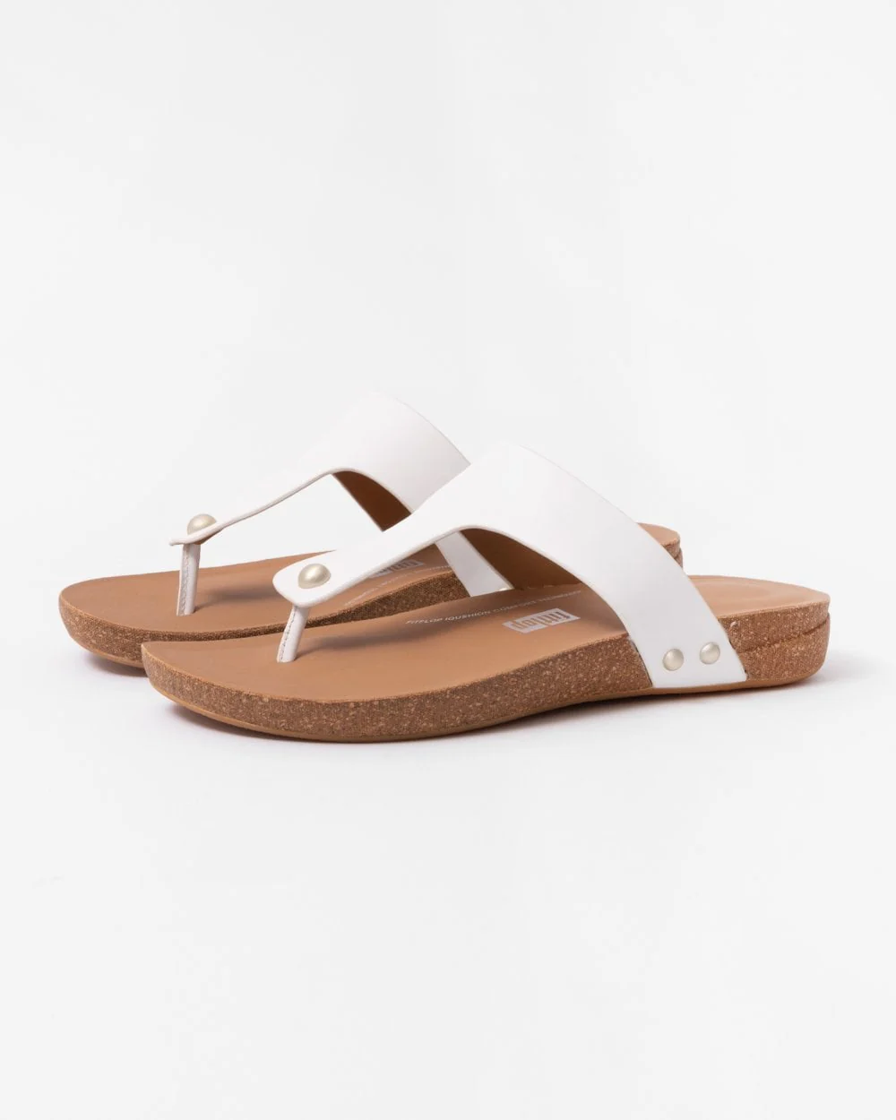 FitFlop IQushion Womens Leather Toe-Post Sandals