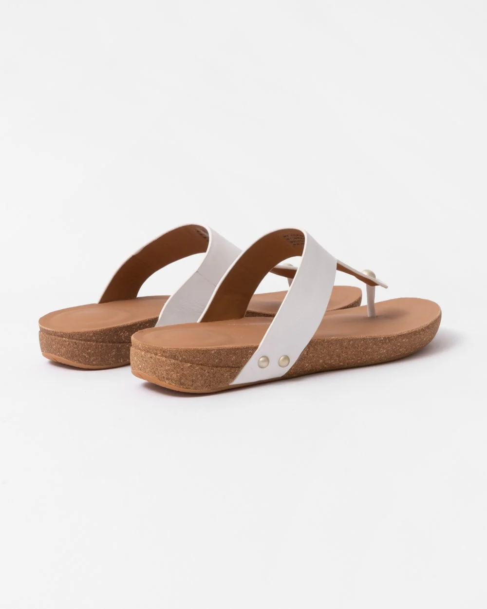 FitFlop IQushion Womens Leather Toe-Post Sandals - Image 2