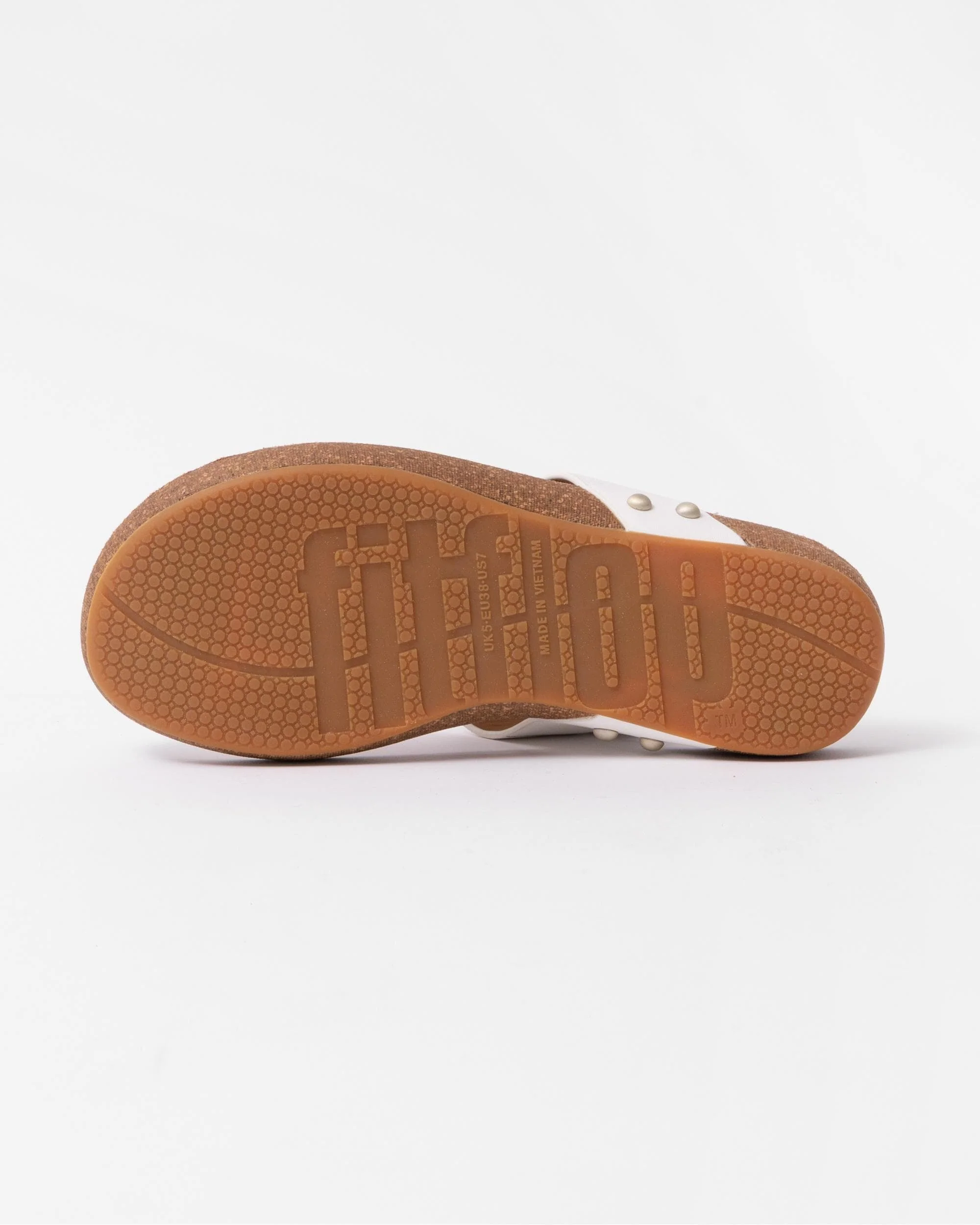 FitFlop IQushion Womens Leather Toe-Post Sandals - Image 3