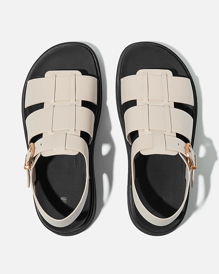 FitFlop Womens Gen-FF Leather Fisherman Sandals - Paris Beige A99 - Image 2
