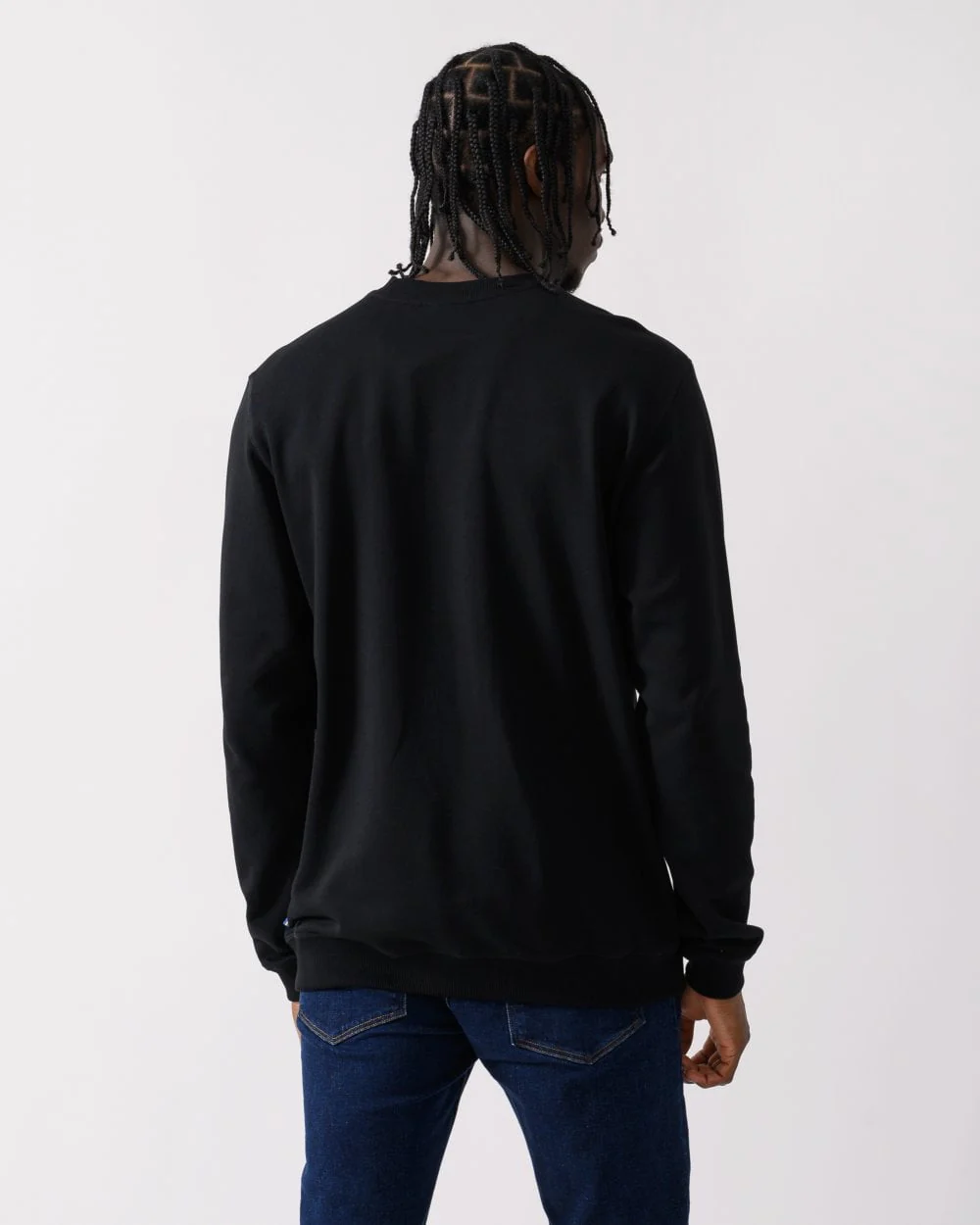Fjallraven 1960 Logo Badge Mens Sweatshirt - Black 550 - Image 4