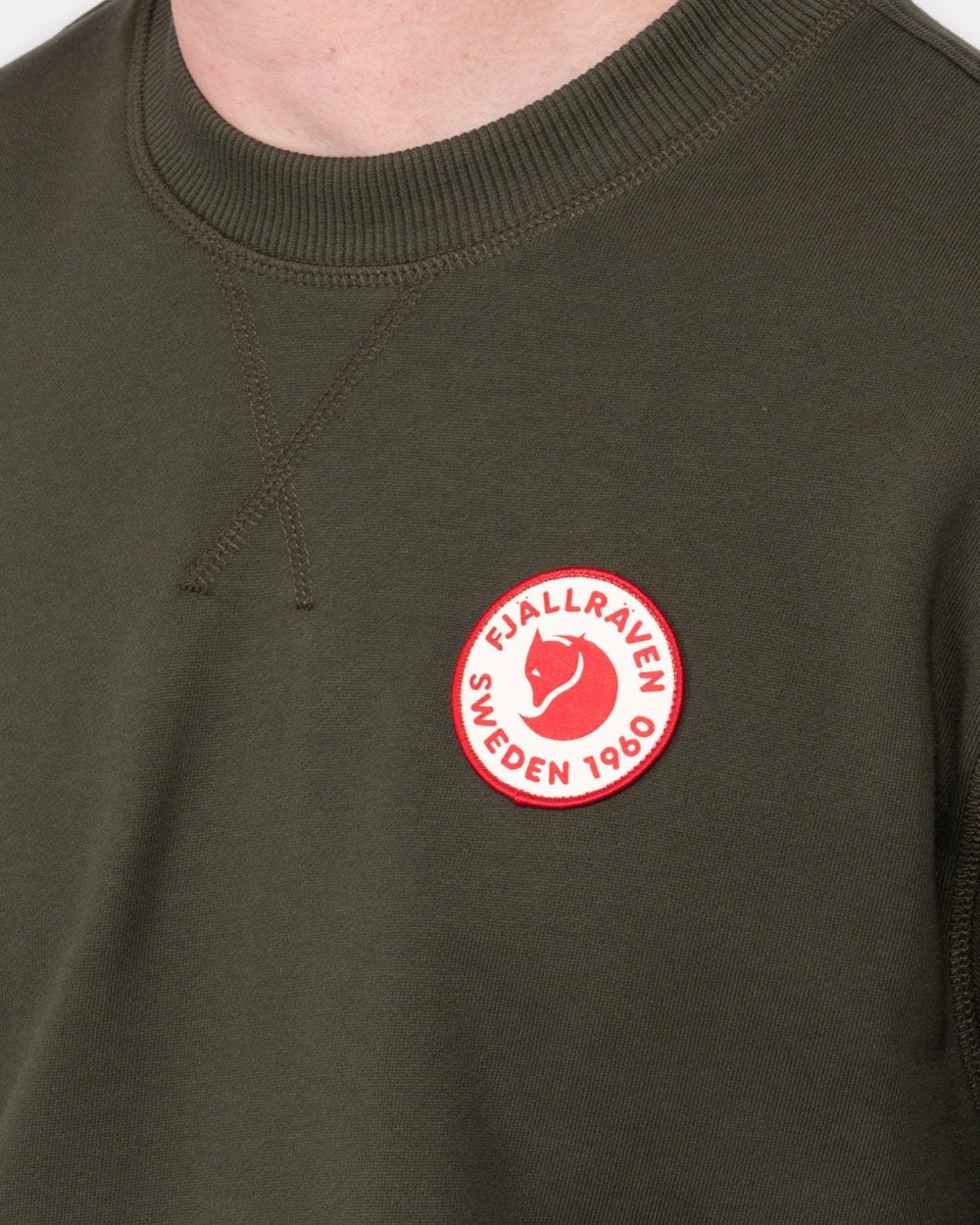 Fjallraven 1960 Logo Badge Mens Sweatshirt - Deep Forest 662 - Image 2